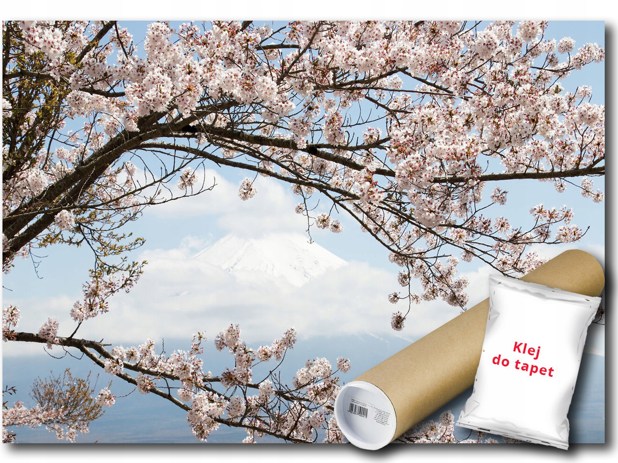 Vinylová Fototapeta Pohled Krajina Hora Fuji Višeň Japonsko Honsiu 416x254