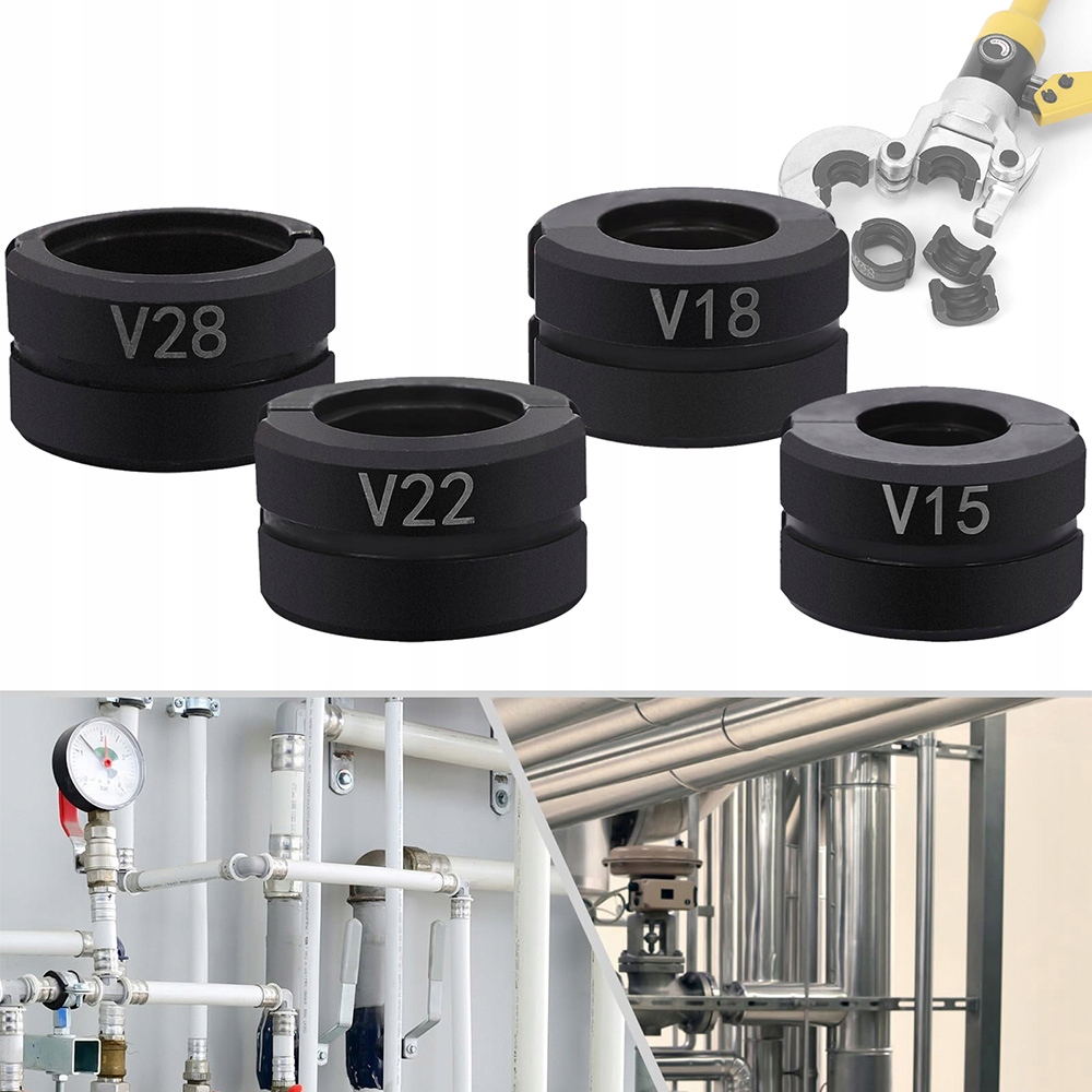 4 kusy V-spojky pro lisovací lis na trubky 15-28 mm