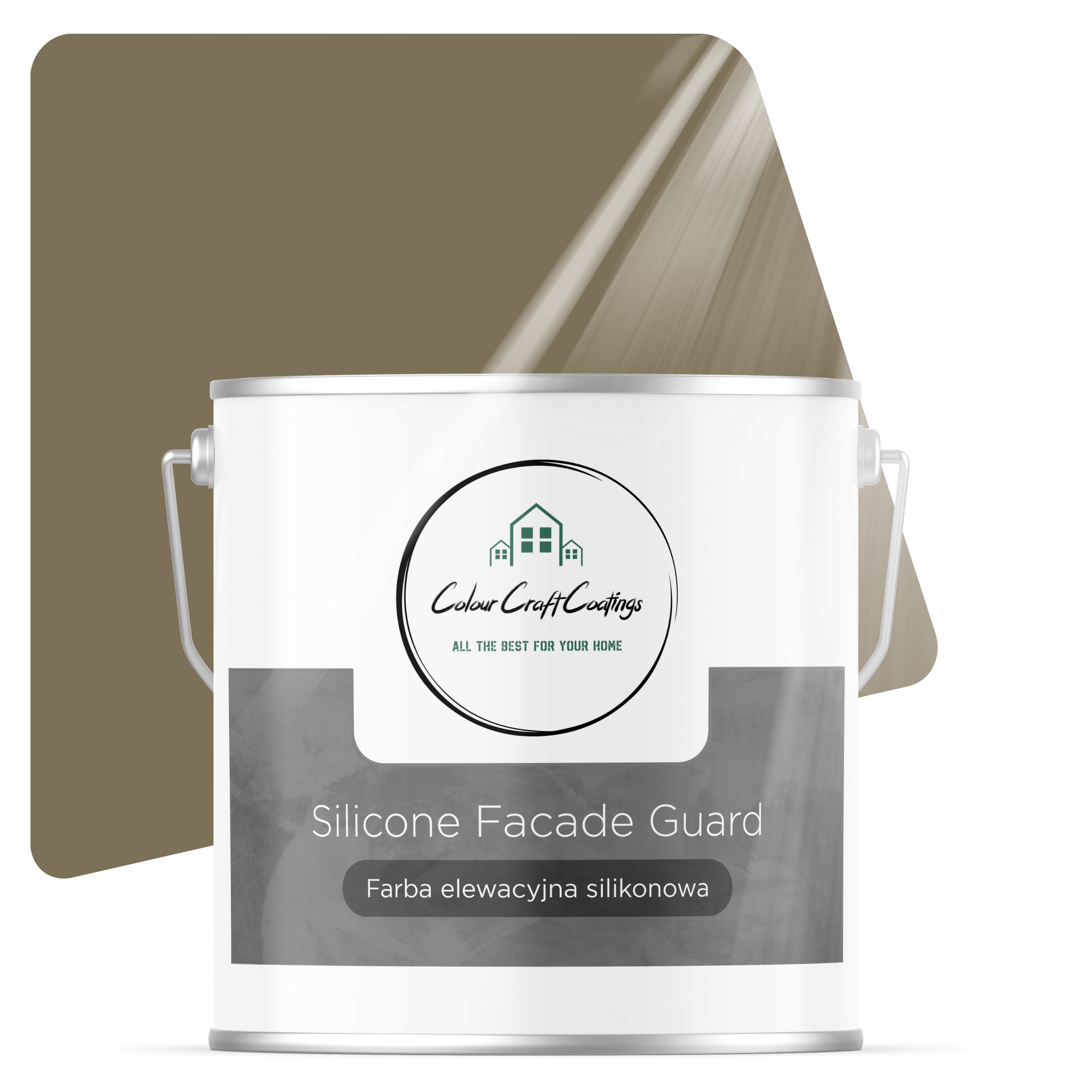 Venkovní Silikonová Barva Barva Khaki 5L F455