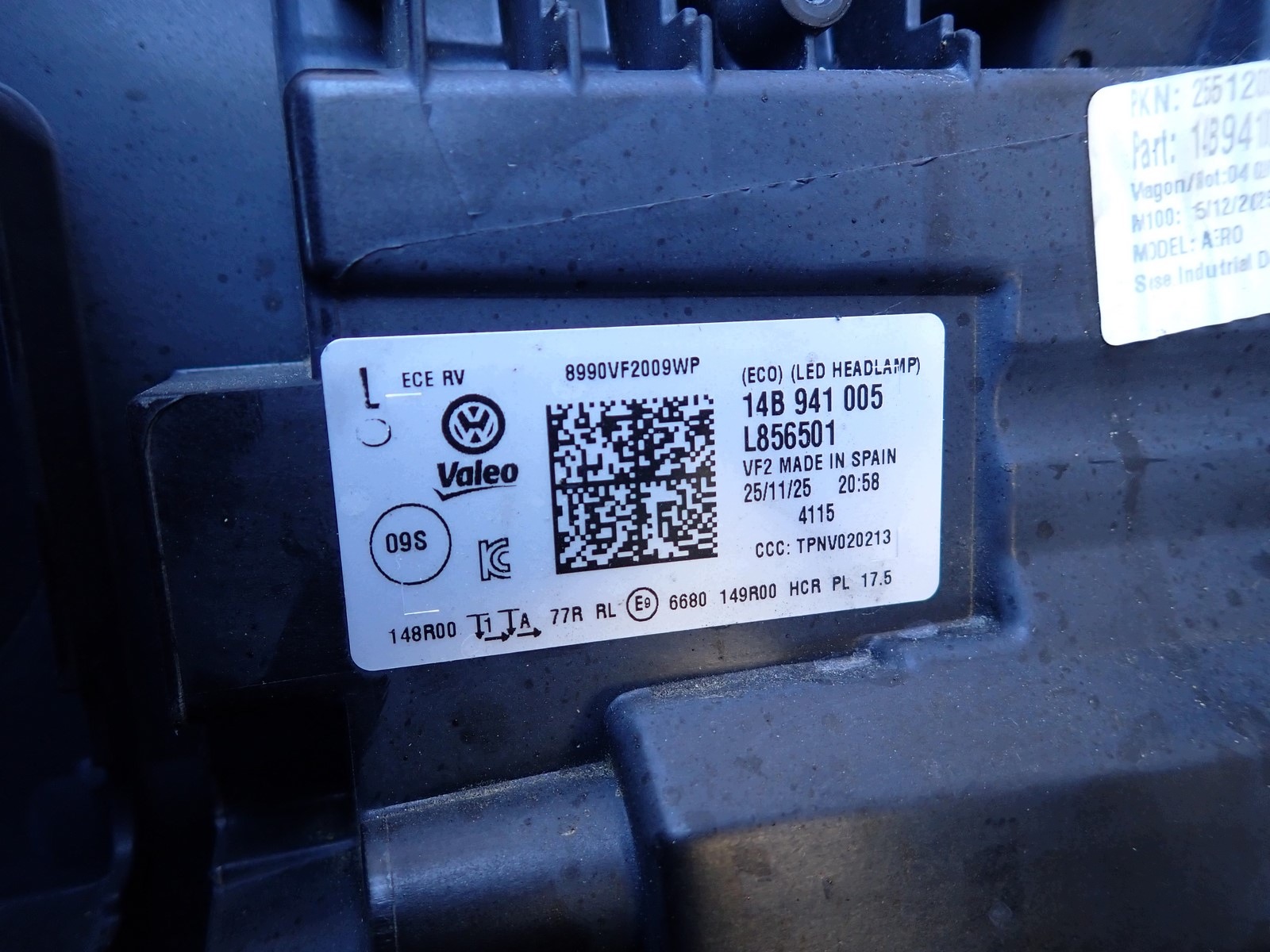 licht links REFLEKTOR links FULL LED VW ID.7 ID7 ED2 ED5 2023- 14B941005 223