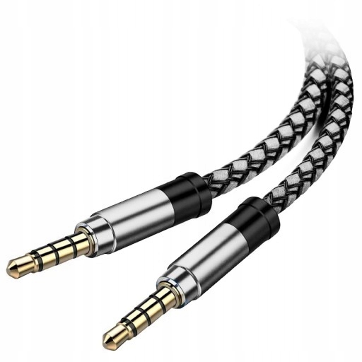 

Długi Mocny Kabel 1,5 M Aux Mini Jack 3,5 MM Oplot