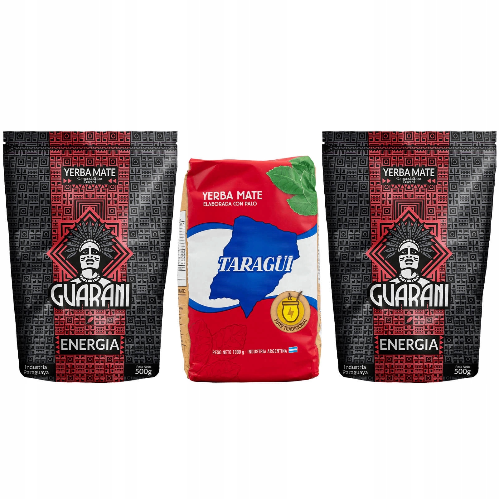 Levně Sada Yerba Mate Guarani Energia 2x500 g Taragui Elaborada con Palo 1 kg