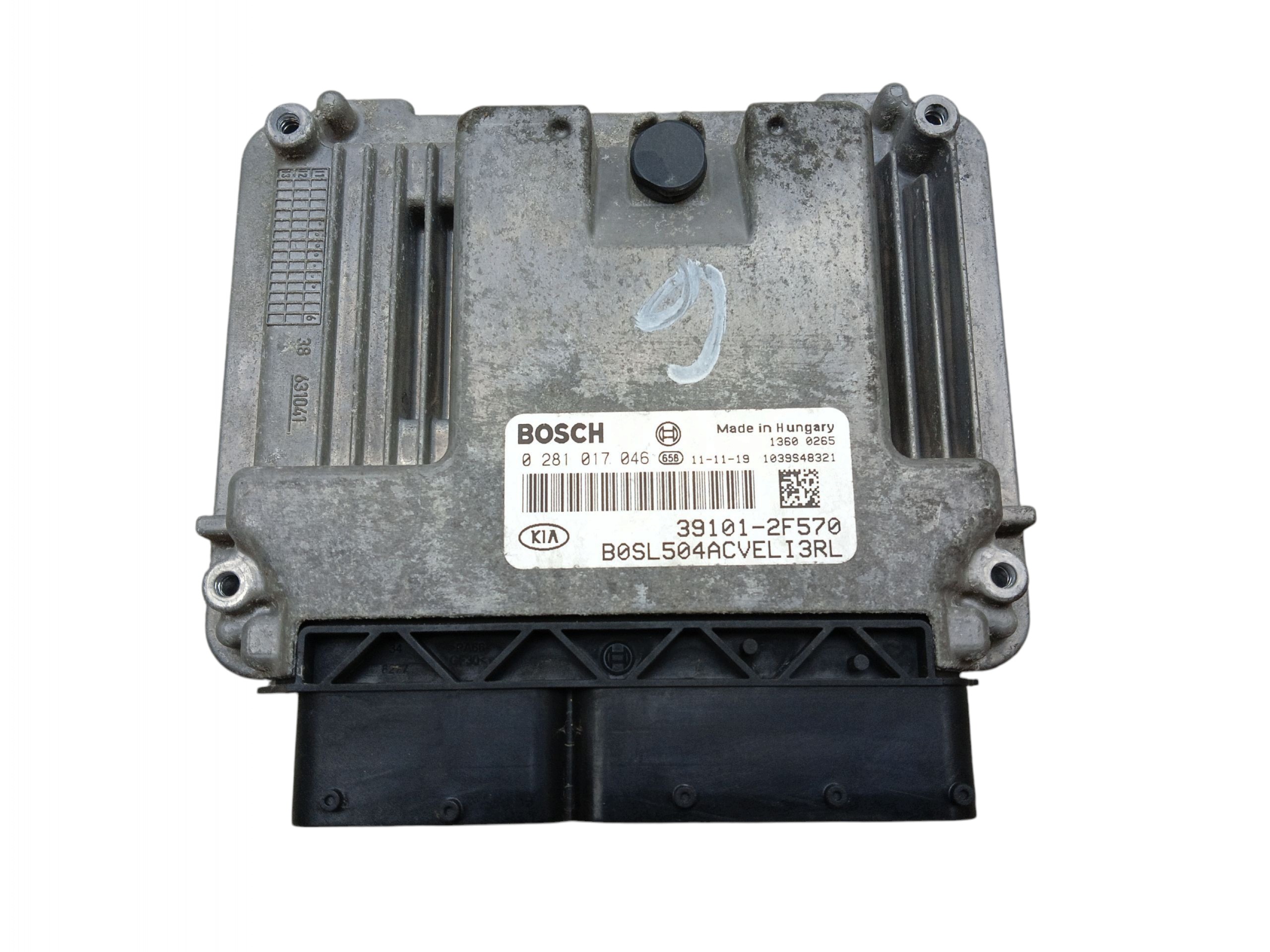 computer control unit of the engine KIA SPORTAGE III 2.0 CRDI 39101-2F570 0281017046