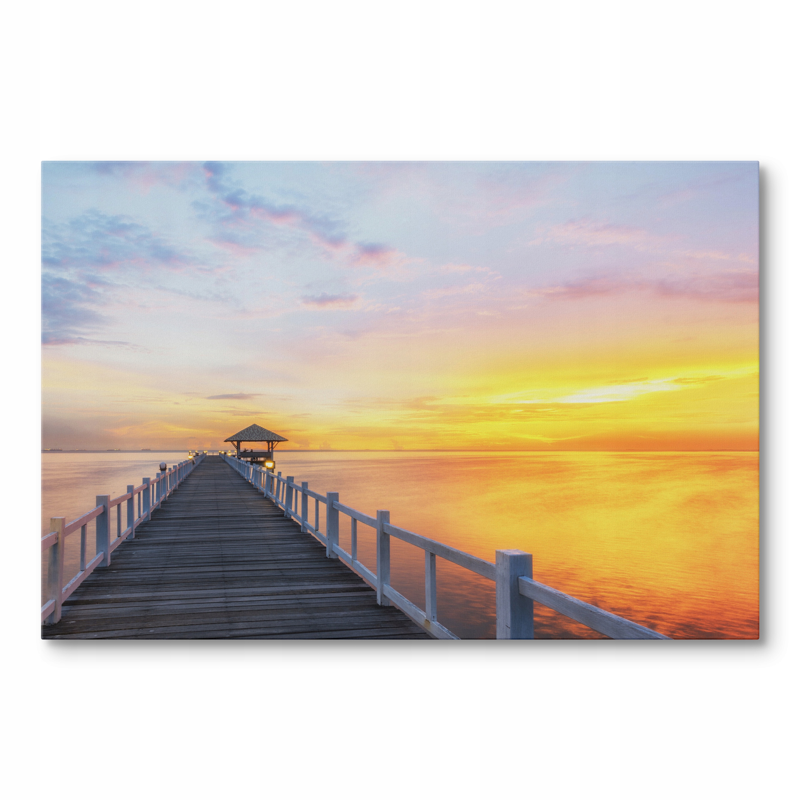 Obraz na plátně Západ Slunce Nad Zálivem V Bangkoku 120 x 80 cm
