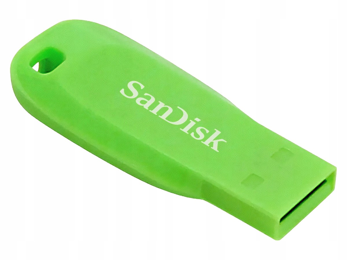 Pamięć Usb Sandisk Cruzer Blade 32 Gb, Usb 2.0, zielona