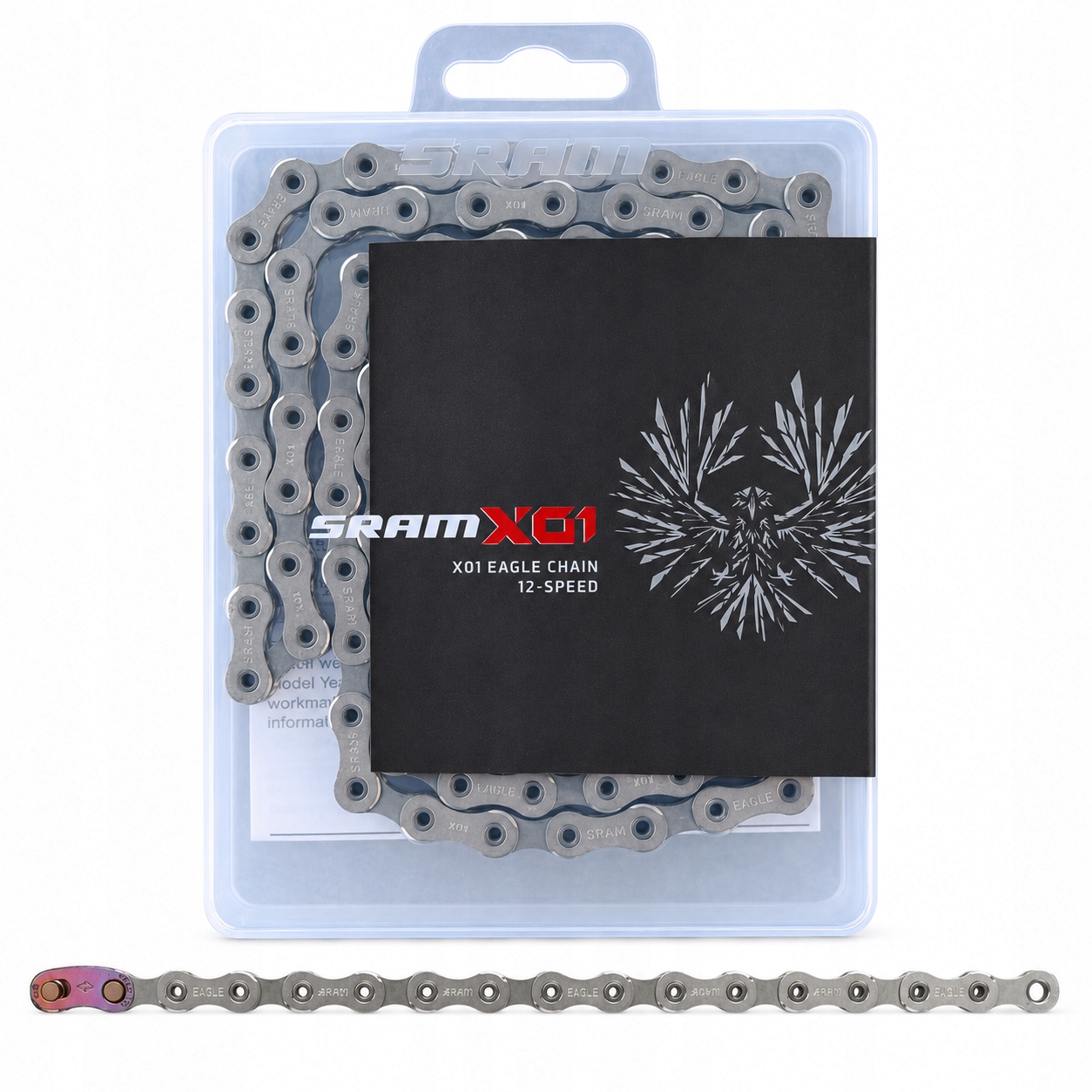 Łańcuch rowerowy Sram Pc X01 Eagle 12s 126 ogniw Spinka Box