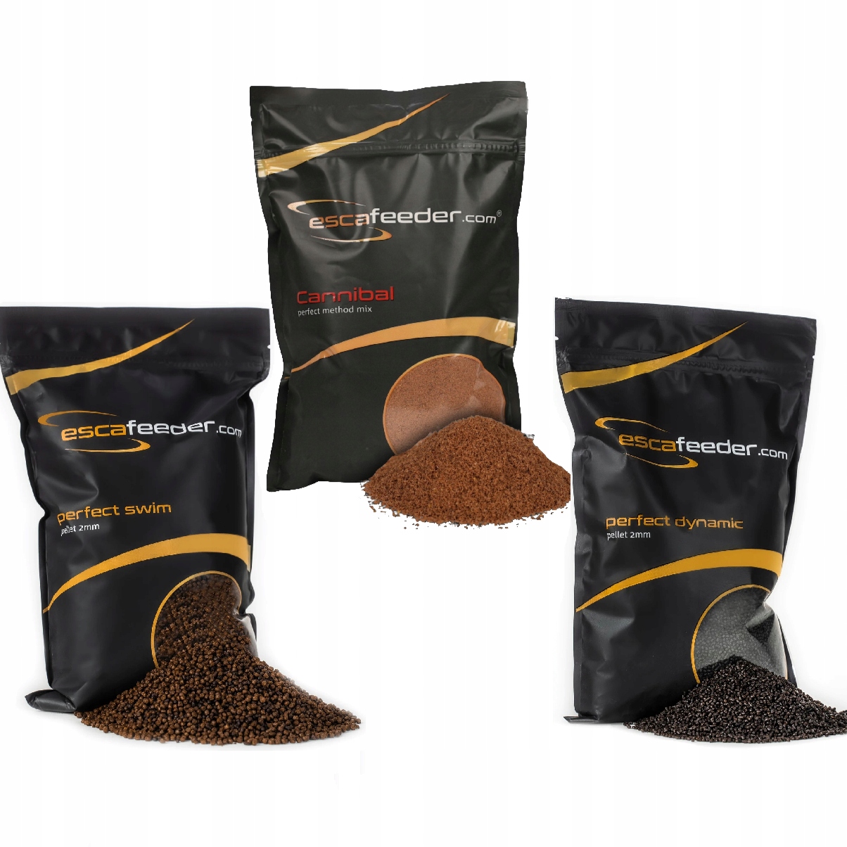 Zestaw Esca Feeder 1x Pellet Dynamic 1x Pellet Swim 1x Method Mix Cannibal