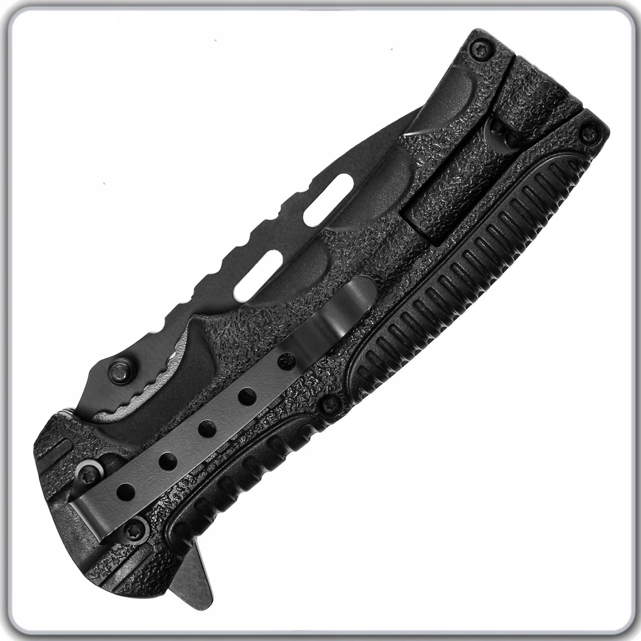 NÓŹ WOJSKOWY SCYZORYK TAKTYCZNY SKŁADANY GWIZDEK KRZESIWO +KARTA PRZEŻYCIA Liczba dodatkowych narzędzi 14