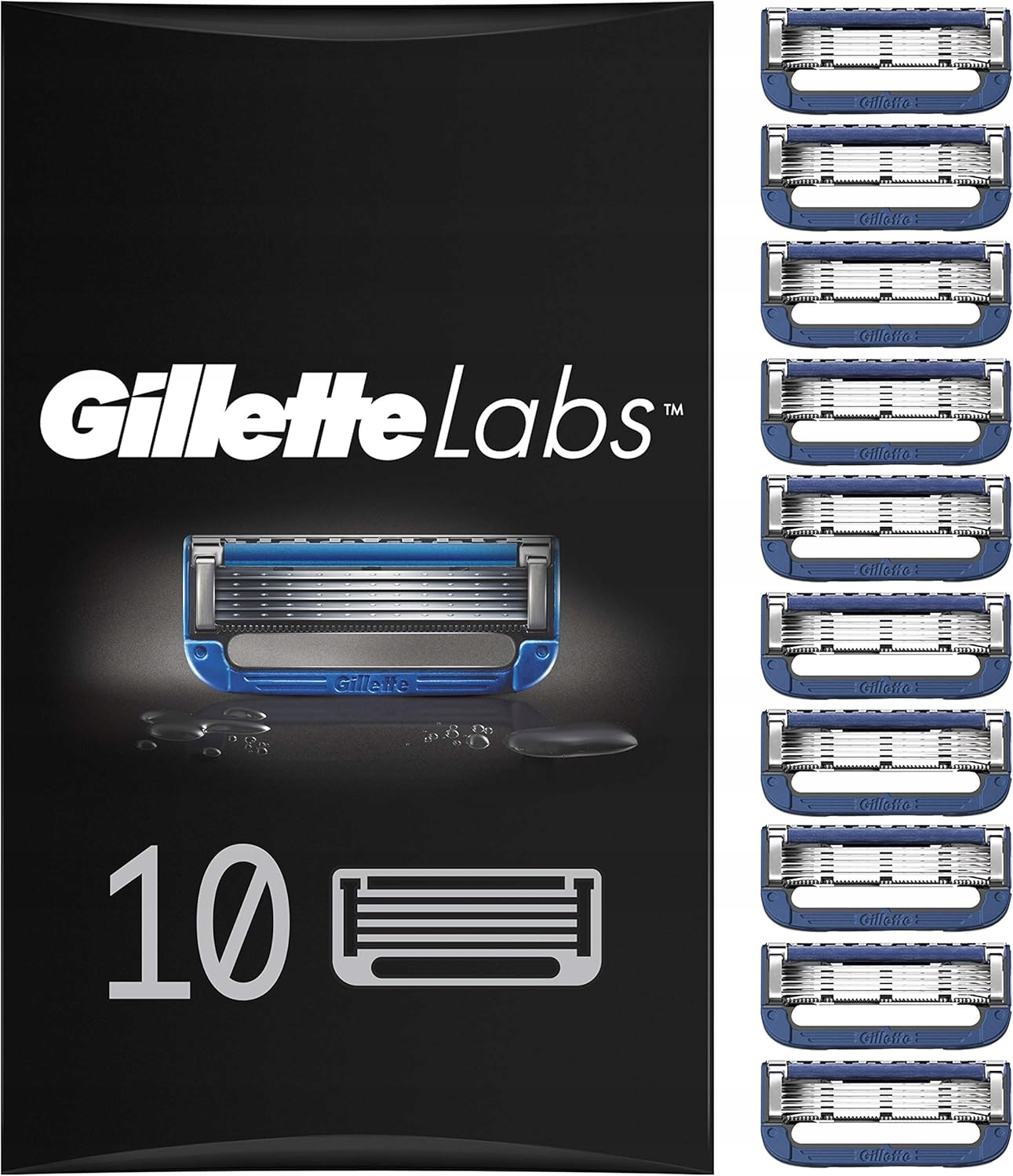 Gillette Labs náplně do holicího strojku Set 10 Ks