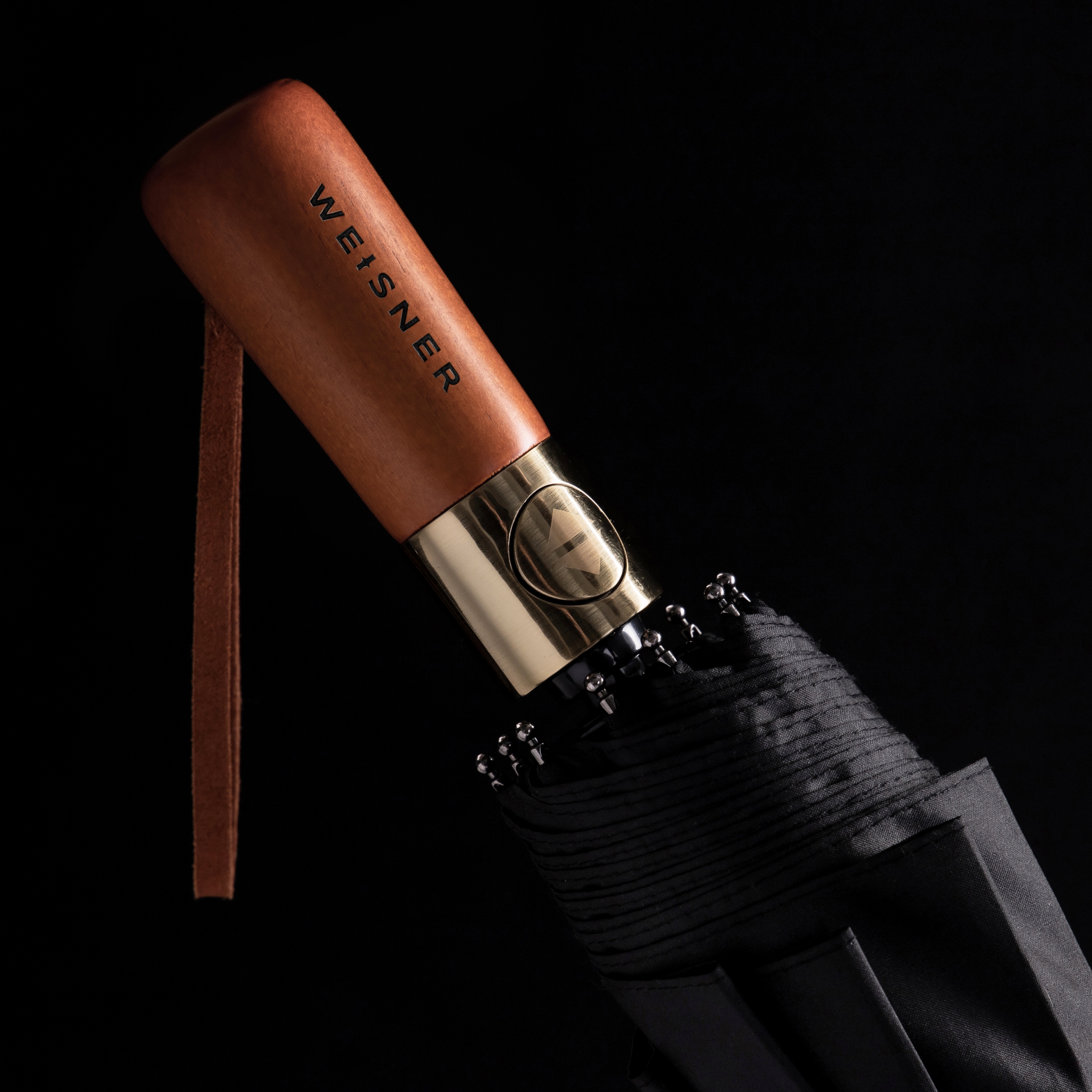 PORZĄDNY PARASOL PARASOLKA AUTOMAT SKŁADANY WŁÓKNO Marka Weisner