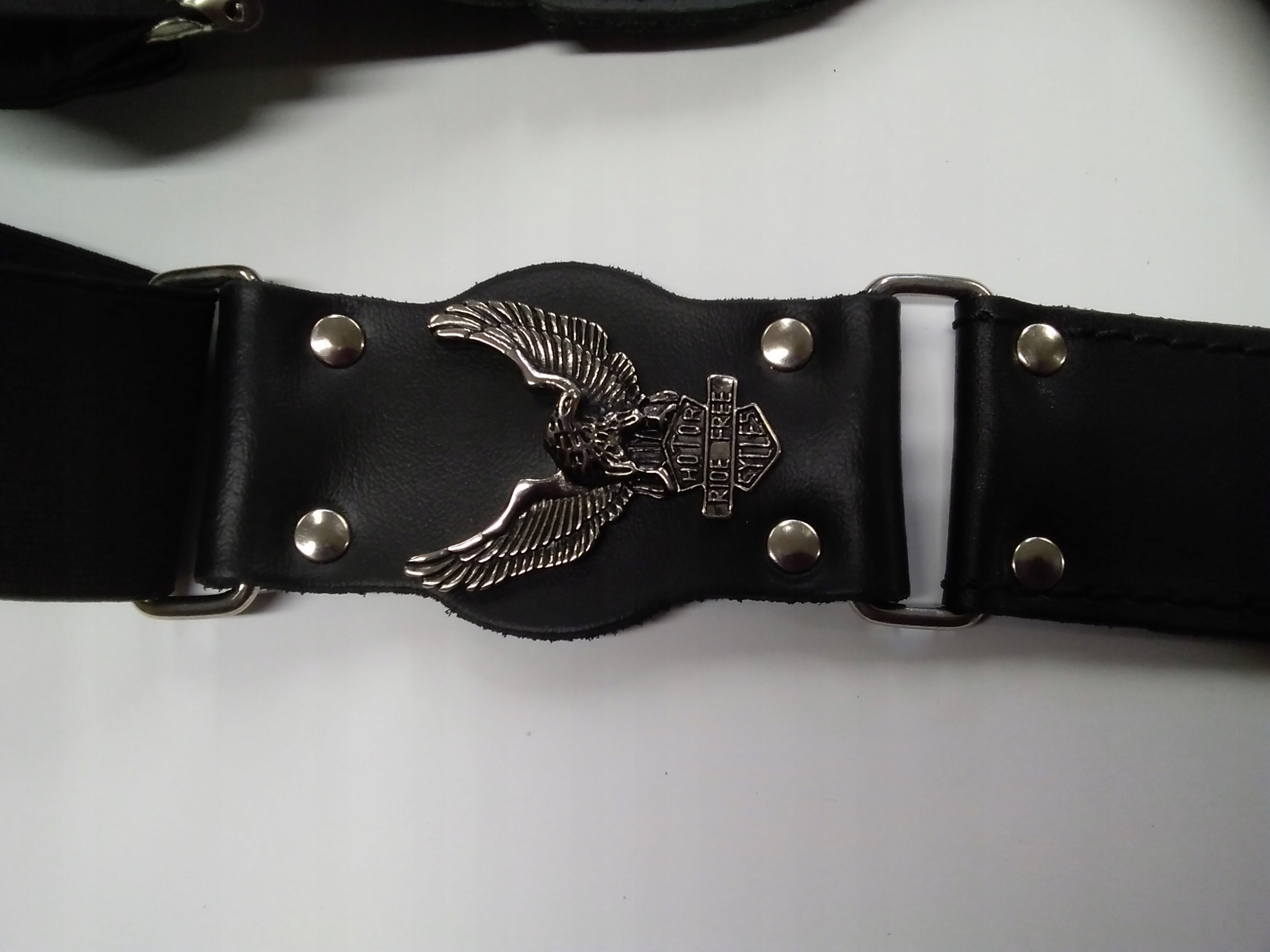 МОТОЦИКЛЕТНЫЕ КОЖАНЫЕ РЕМНИ С ОРЛОМ