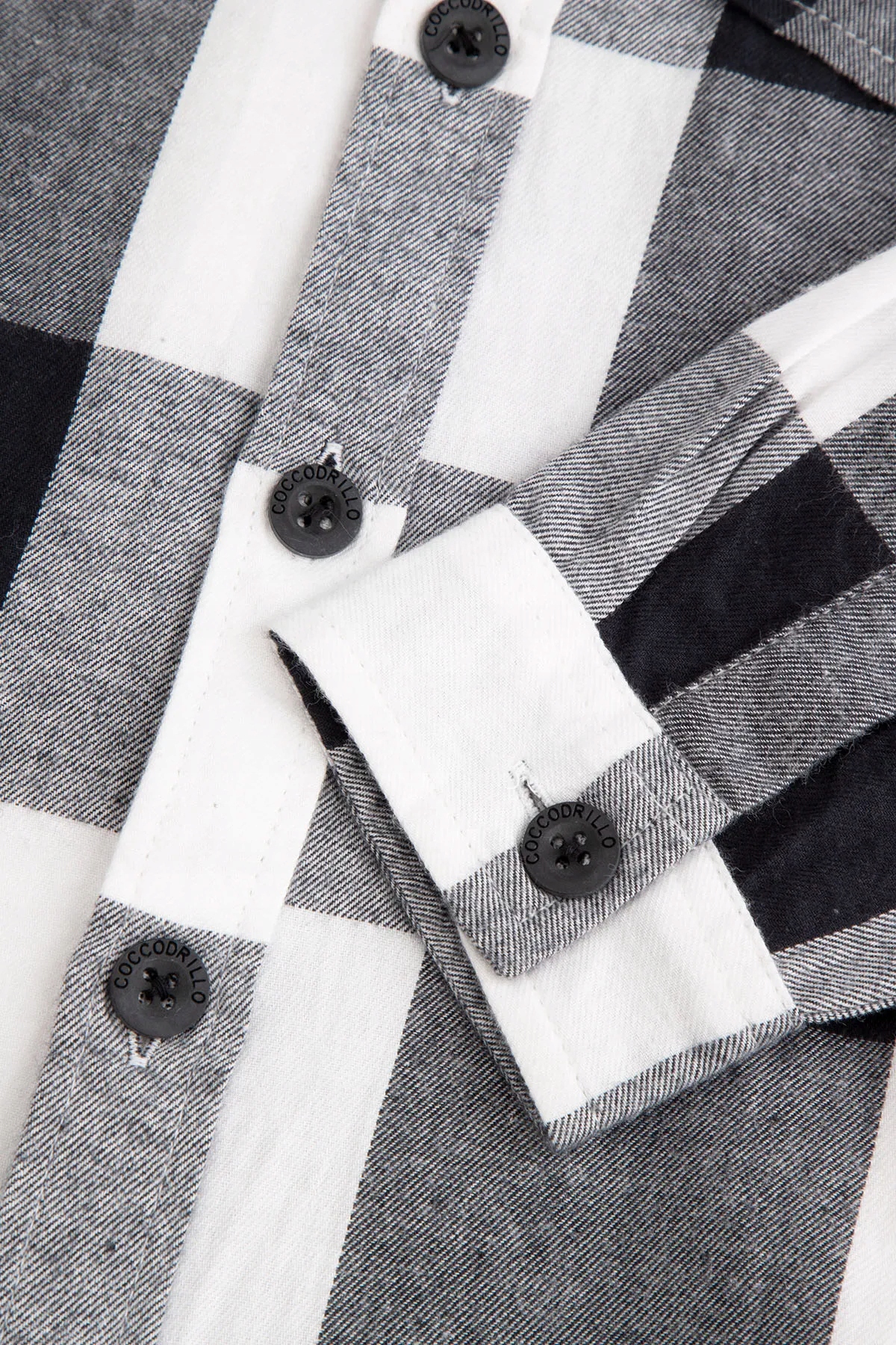 Chłopięca Koszula Biała W Kratę Długi Rękaw 110 Coccodrillo ZC4 Marka Coccodrillo