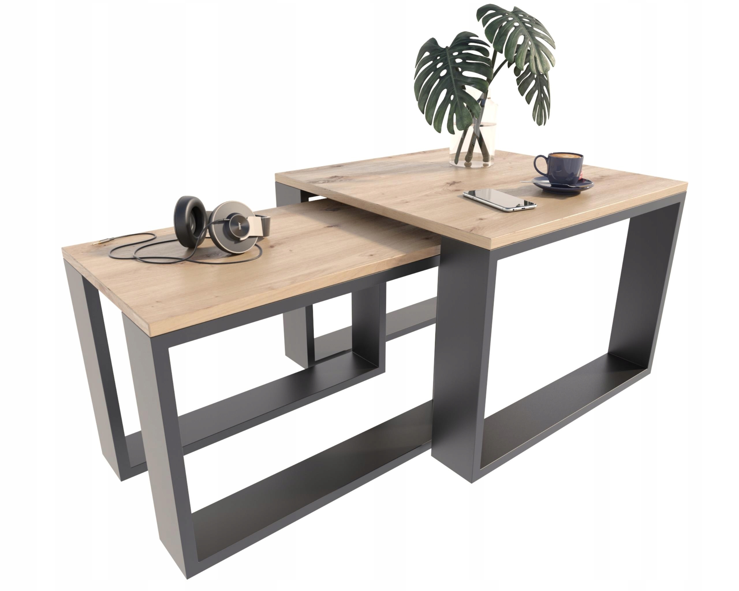 Lavica konferenčný stolík dvojitá Loft-per artisan-čierna Per