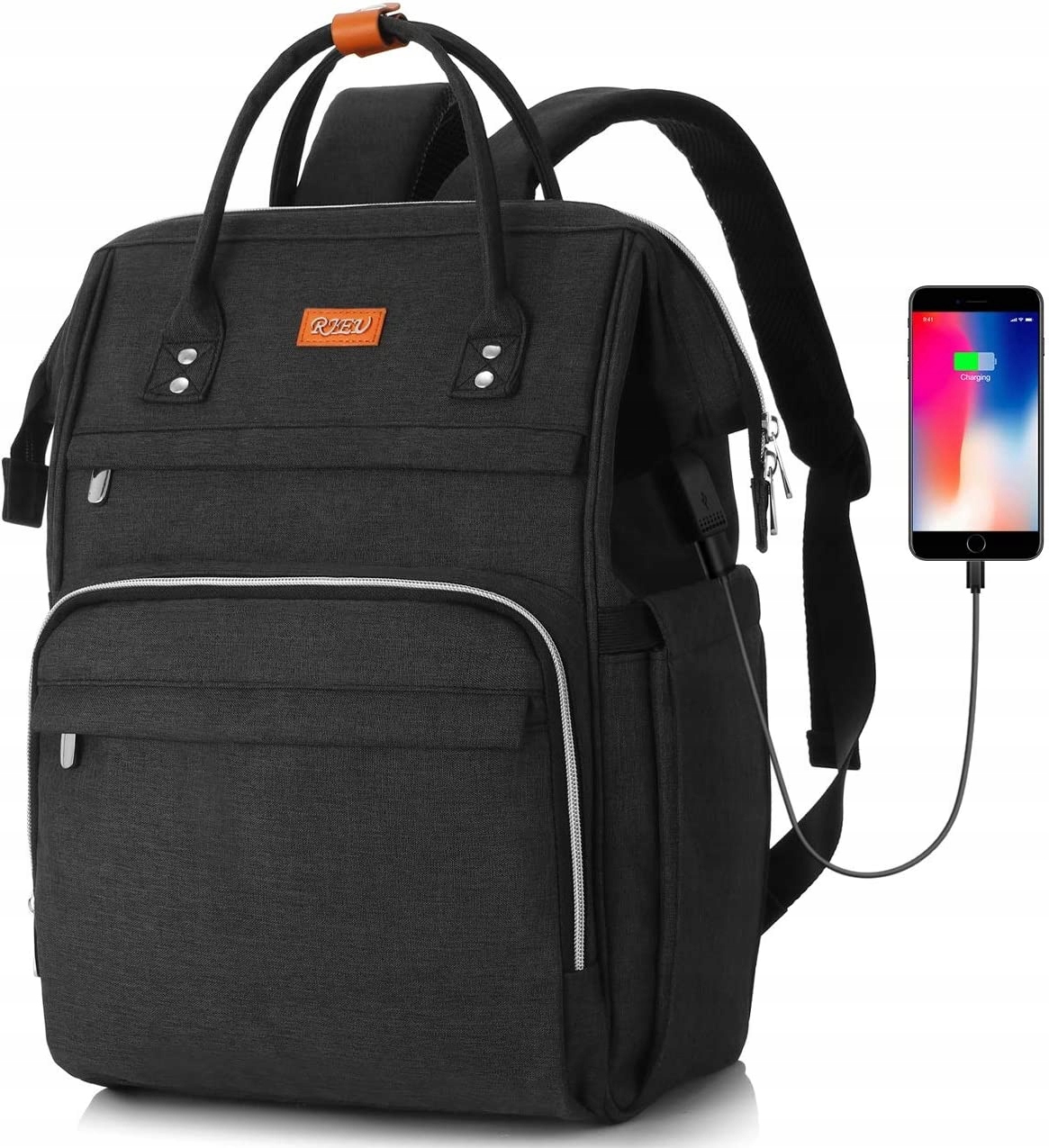 Plecak dla kobiet Rfid na laptopa 17,3 wodoodporny