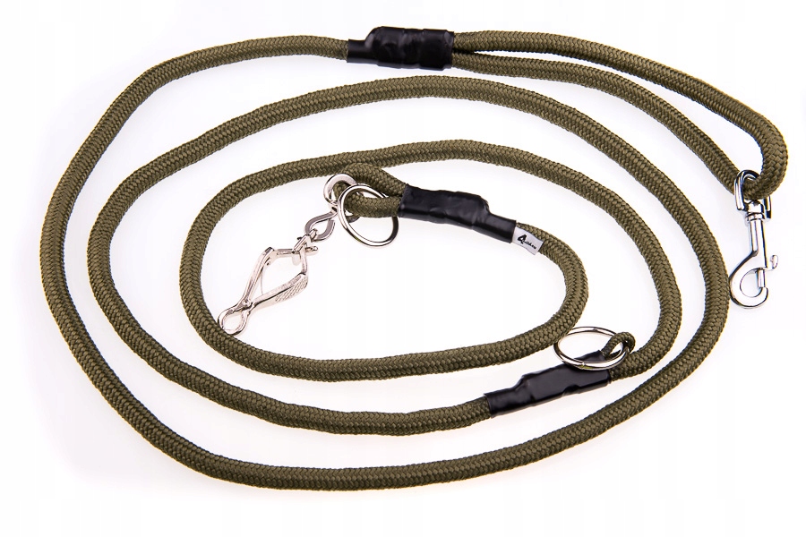 

Smycz przepinana 3 m fi 8 mm khaki Wytrzymała!