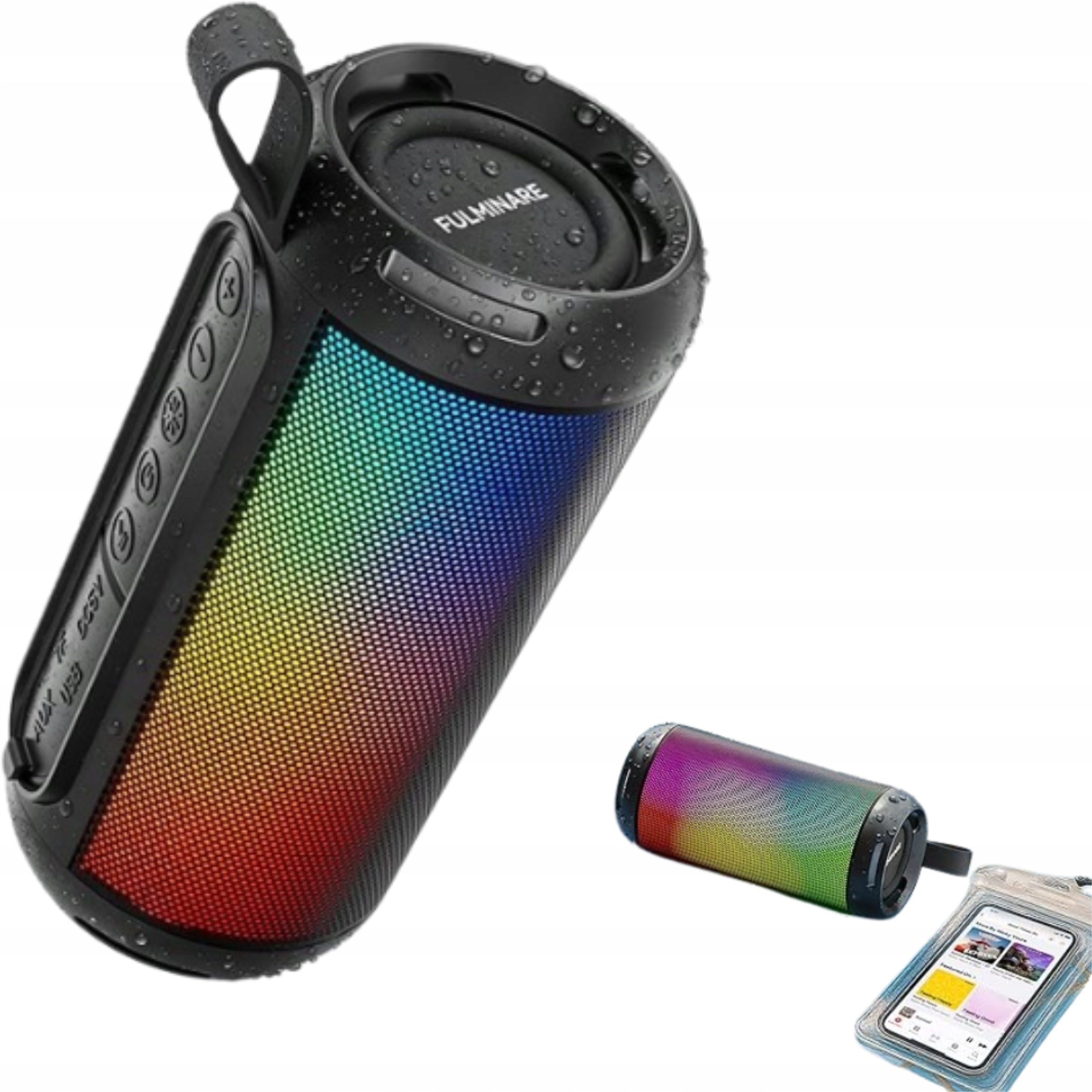 Přenosný Bluetooth reproduktor s Hd zvukem 26W Led diody Rgb, Voděodolnost