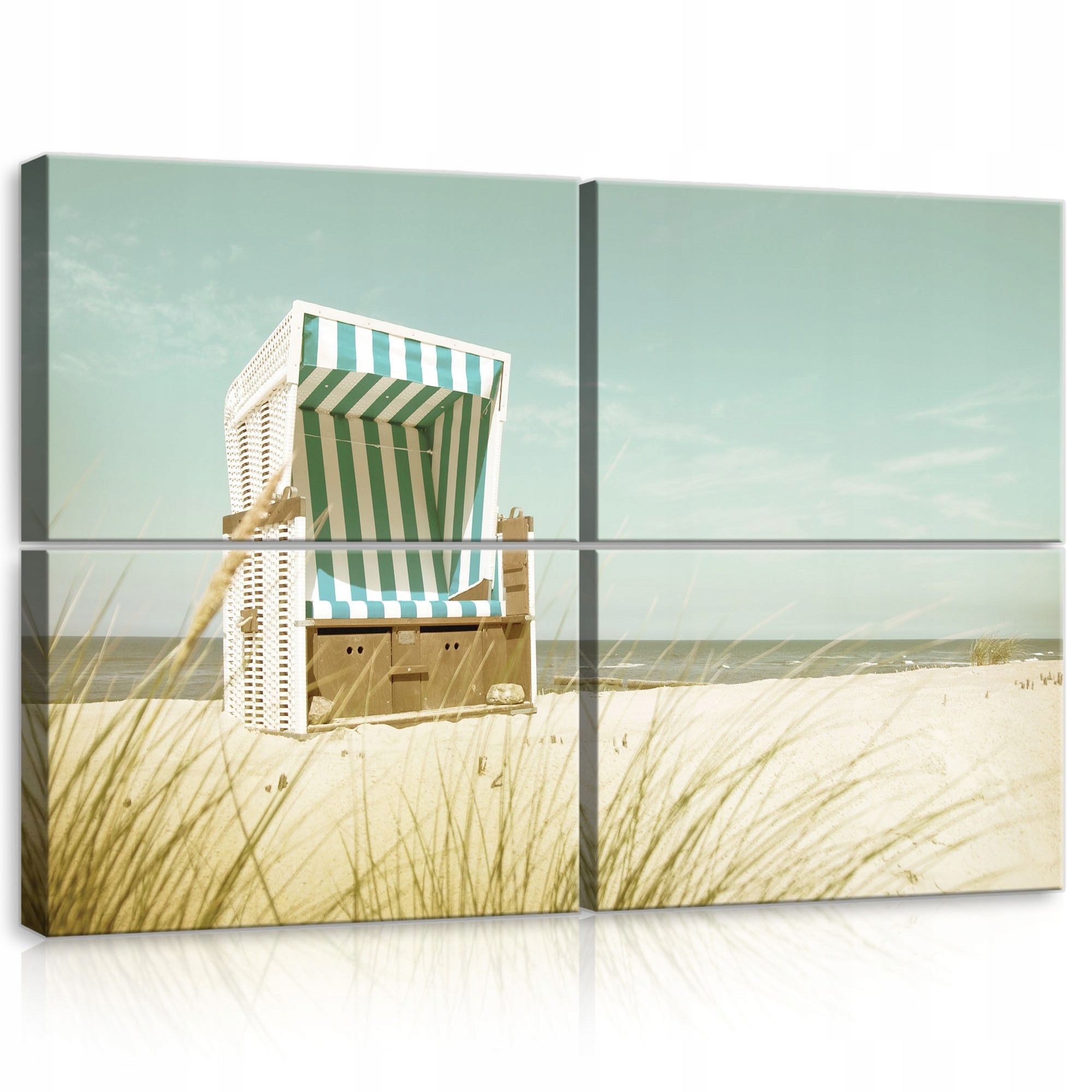 Obraz 120x80 Pláž more pobrežie ležadlo leto relax príroda dekorácia stien