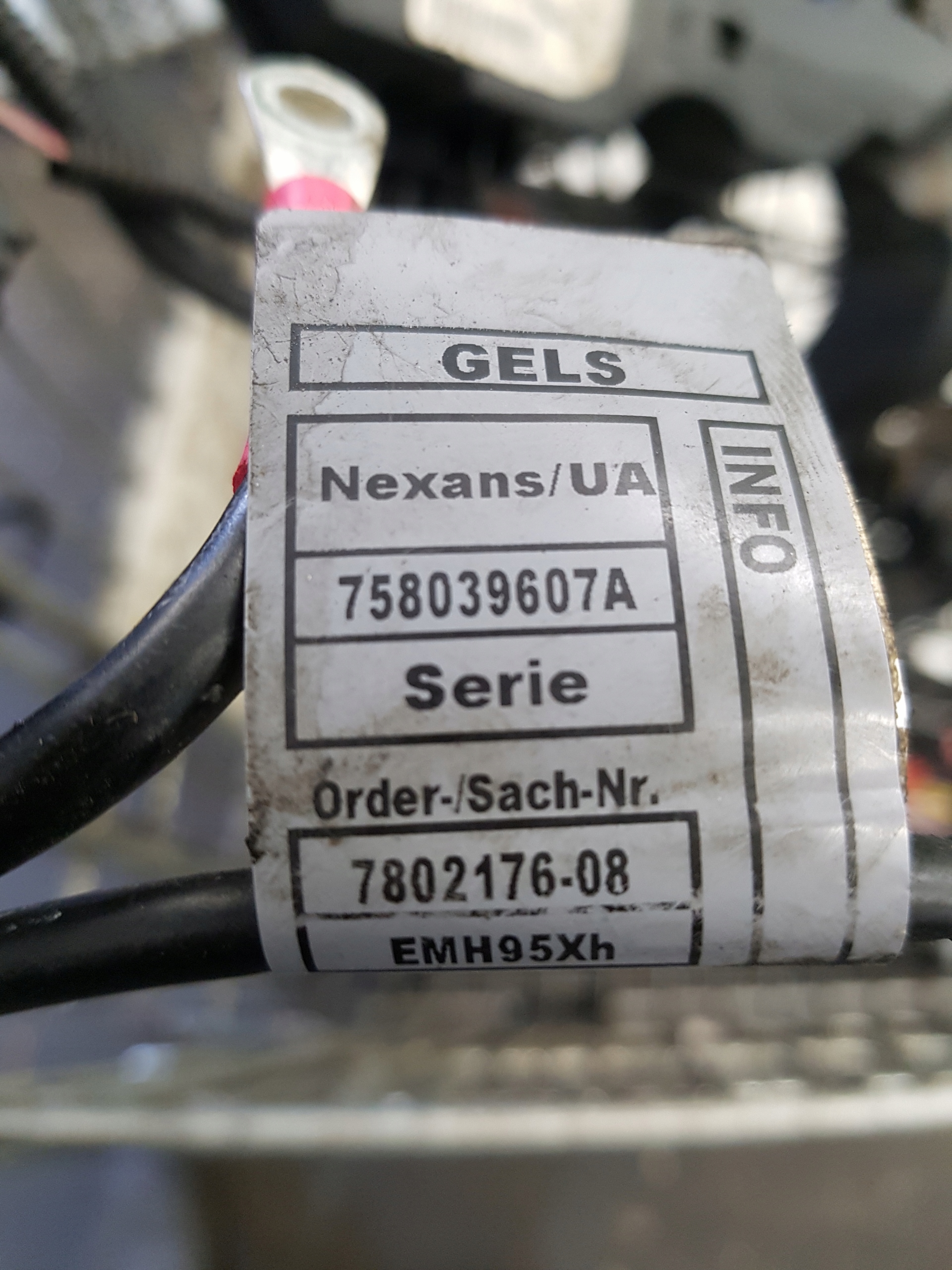 bundle electrical of the engine BMW E87 758044905F 7823727 2006 2.0 D
