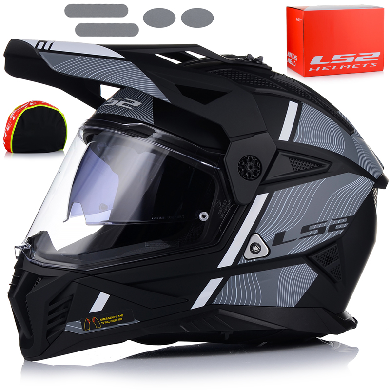 Motocyklová Prilba LS2 MX702 Pioneer Enduro Cross Štvorkolka Atv Sklo Blenda