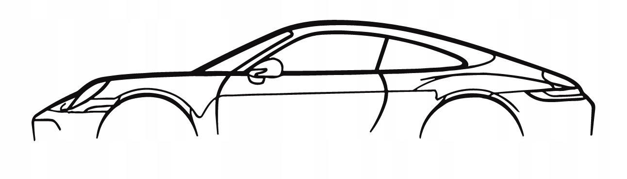 nástěnná dekorace Obrázek vozu Porsche 911 Model 992