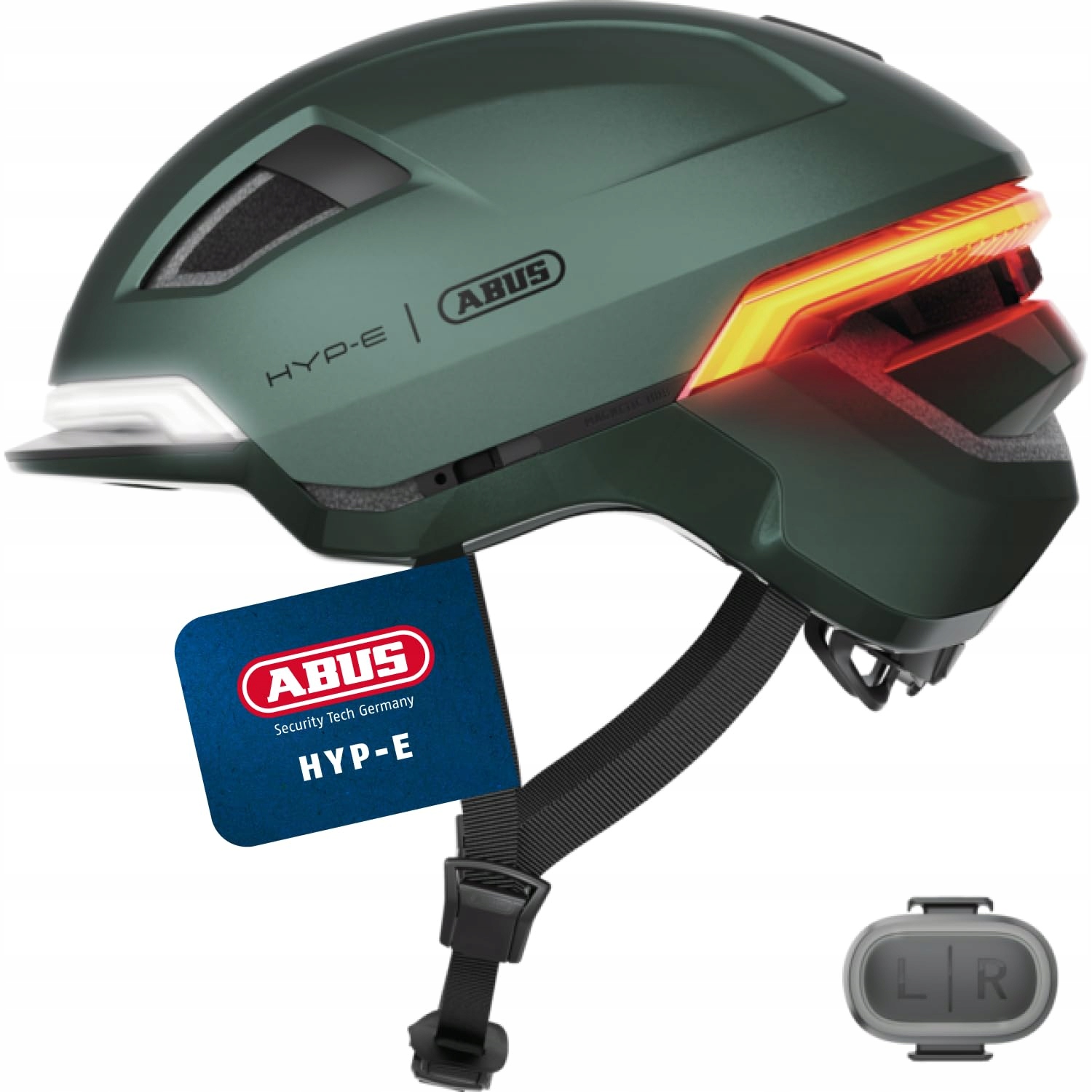 Kask rowerowy miejski Abus Hyp-e Jungle Green L 57-61cm