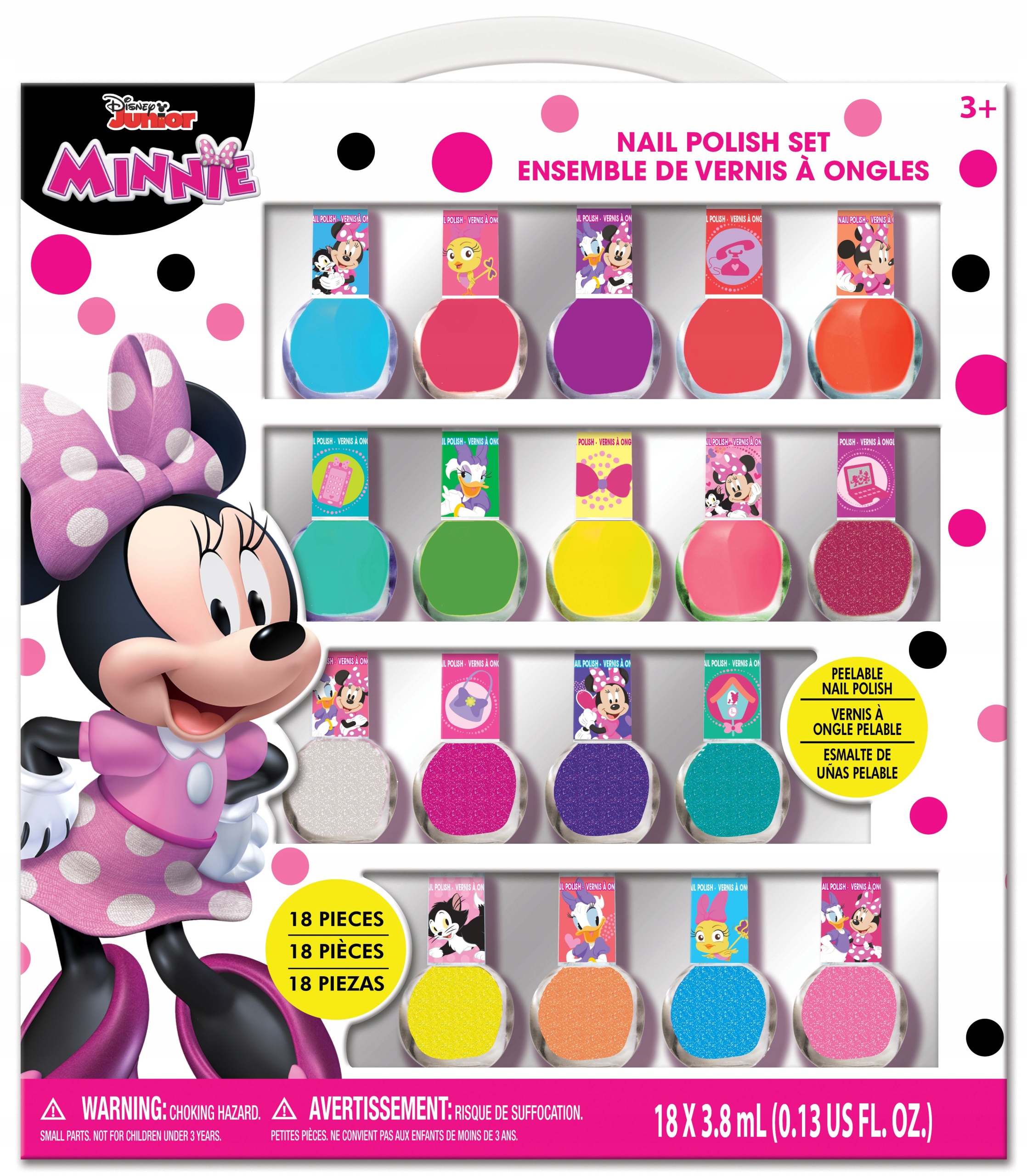 

Mega Zestaw 18 Lakierów Do Paznokci Disney Minnie