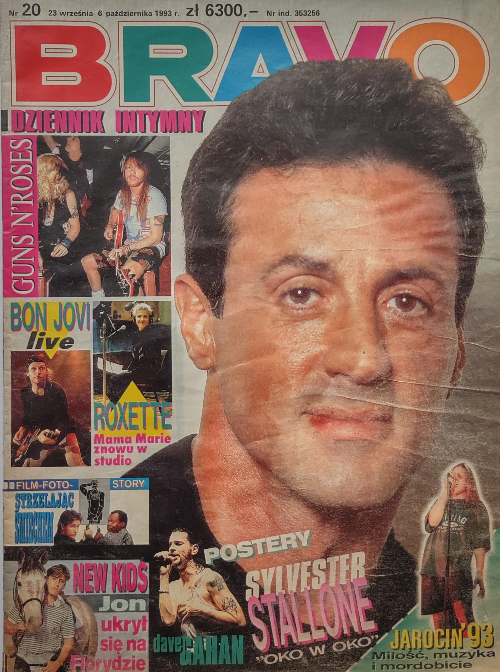 Bravo 20 1993 brak plakatów