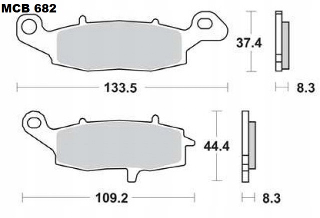 KLOCKI HAMULCOWE PRZOD KAWASAKI Z ZR ZR 7 750 Part manufacturer TRW