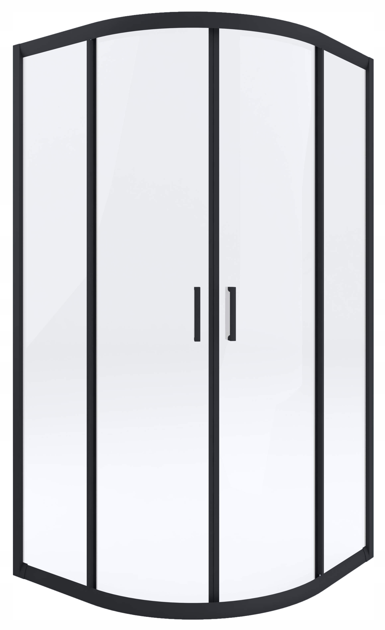 kabina prysznicowa półokrągła 90x90 Deante Czarna