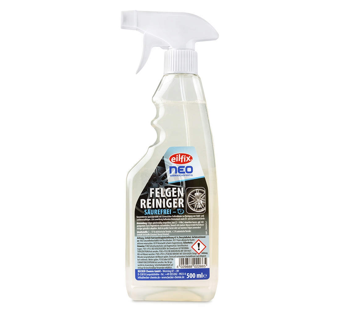 

Płyn do czyszczenia Felg Niemiecki Eilfix 500ml