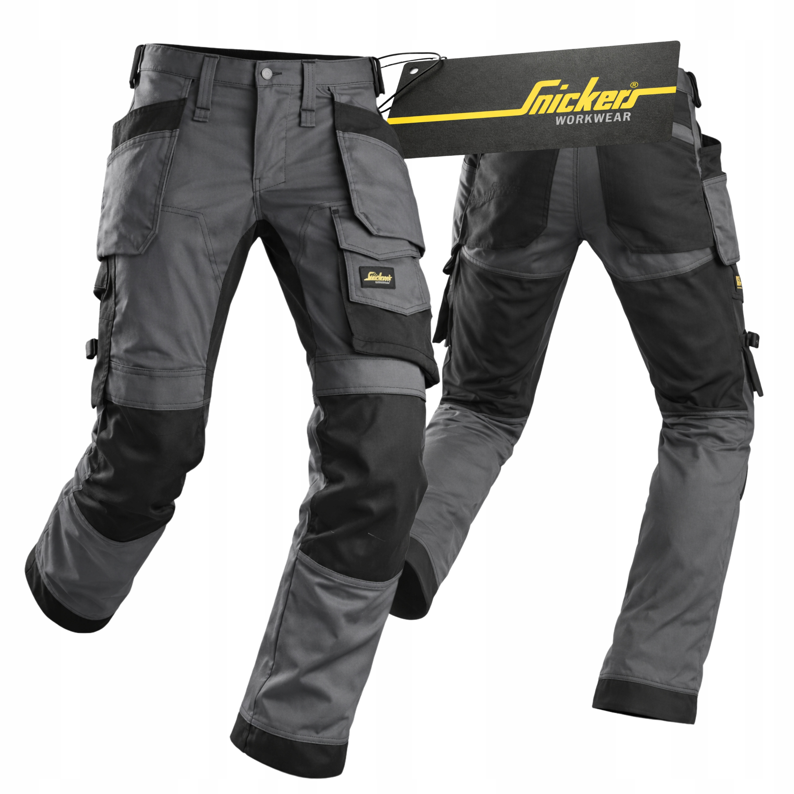 Pracovní kalhoty Snickers 6241 elastické montérkové Stretch šedé 52