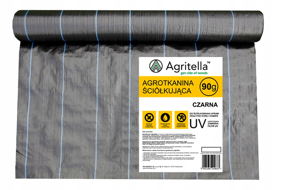 

Gruba Agrotkanina mata ogrodowa Czarna 1,1x50m 90g