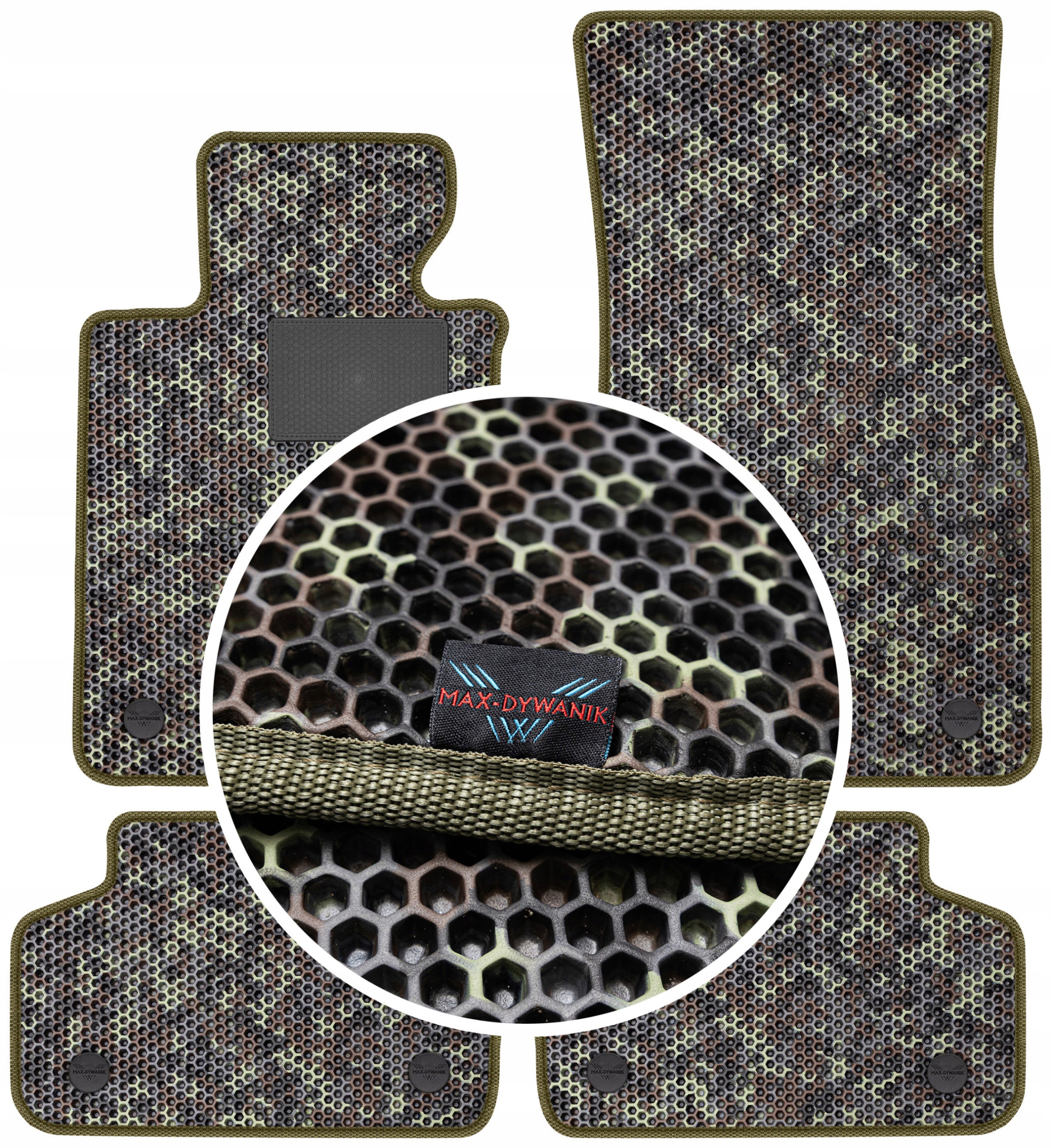 Bmw 5 G30 G31 2017- Gumové rohože Eva Moro (maskáčové)