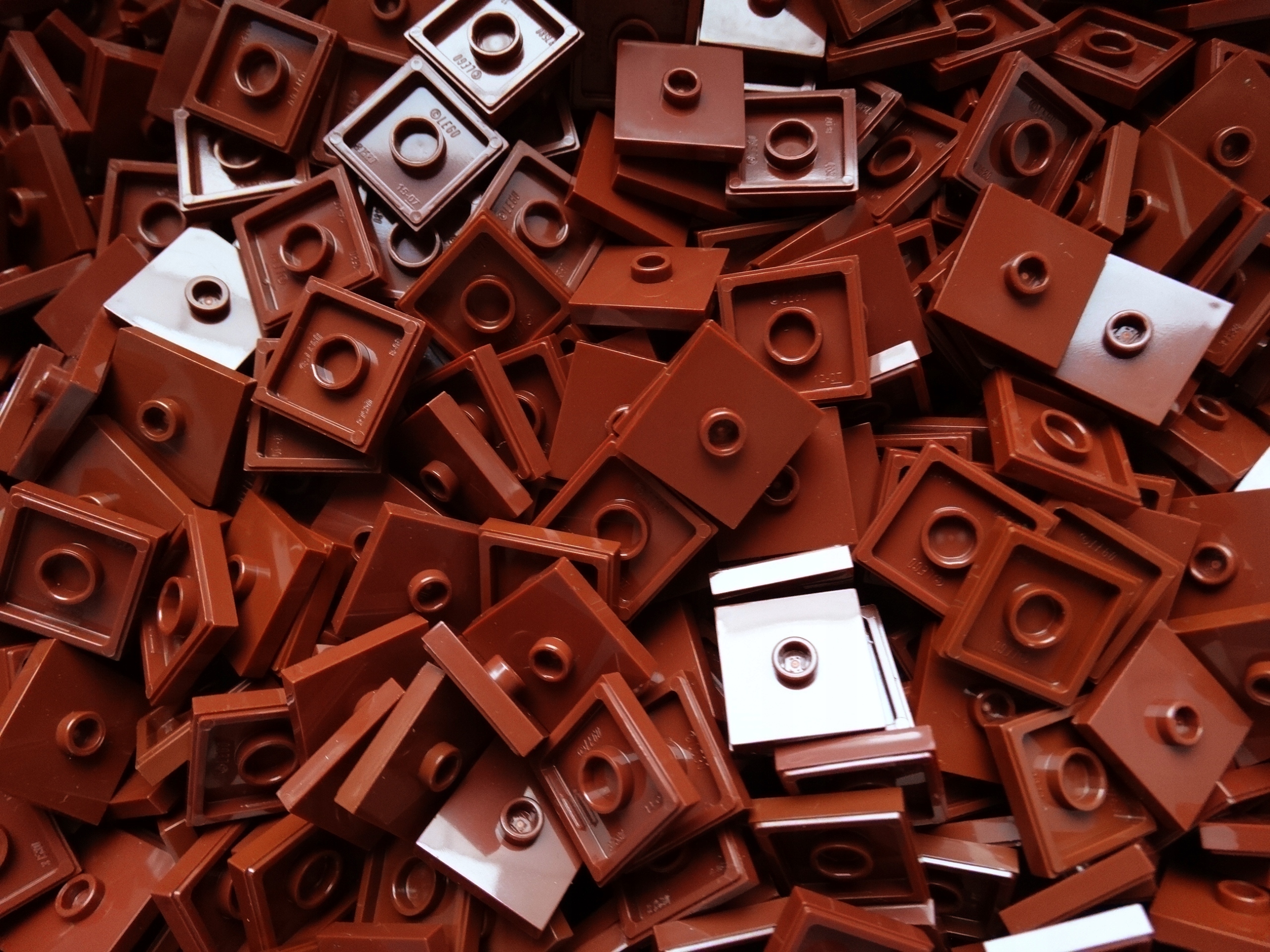 

Lego 87580 plate wypustka 2x2 Reddish Brown 20 szt