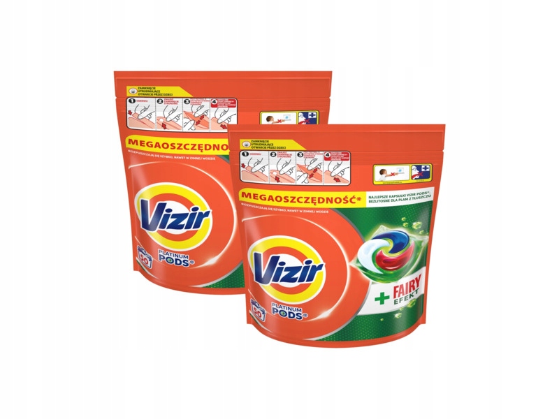 Kapsułki do prania Vizir Platinum Pods Fairy Efekt 2 x 50 szt.
