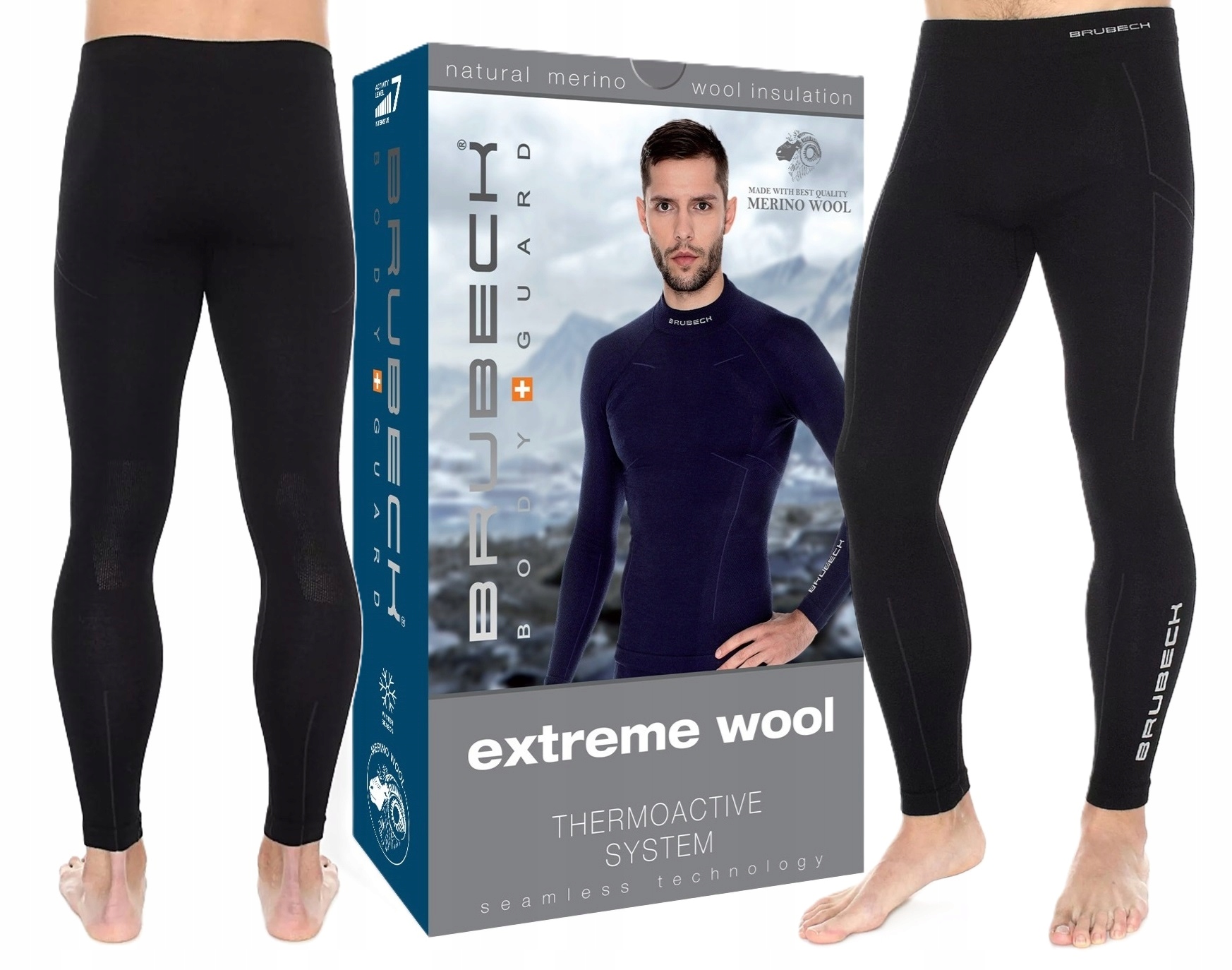 Brubeck Wool Kalesony Termiczne Do Wspinaczki 2XL