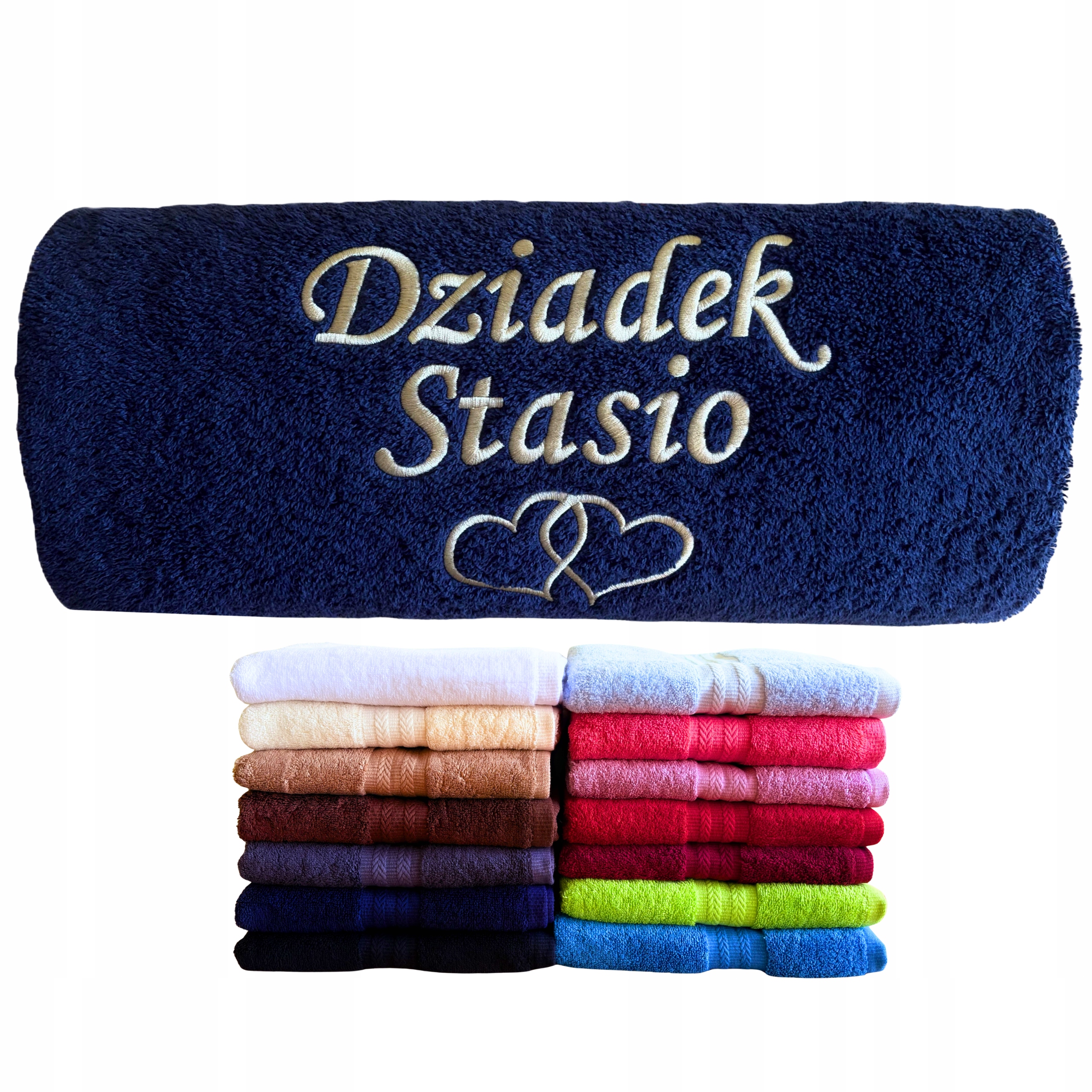 Personalizovaný dárek ke Dni babičky a dědečka pro prarodiče Velký Ručník