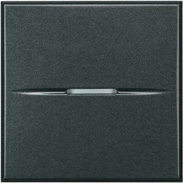 Axolute Spínač jednopólový 10AX 2 moduly antracit Bticino HS4001M2AN