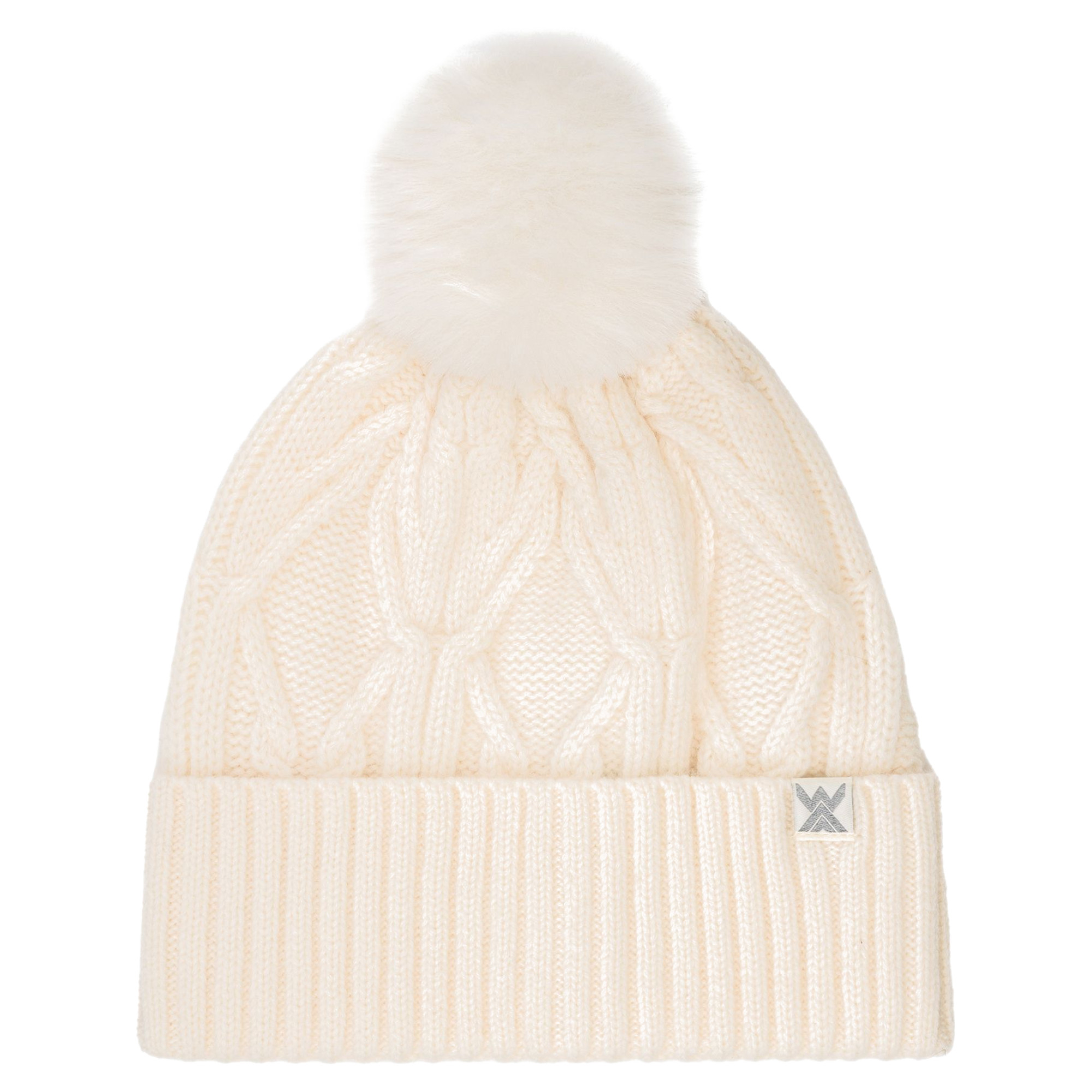 Czapka damska Wełna Merynosów Woolcano HAT1100 100% wełna Merino beżowy