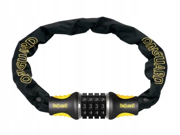 Zapięcie rowerowe Onguard Mastiff 8125C Czarny żołty 1200 mm x 4 mm