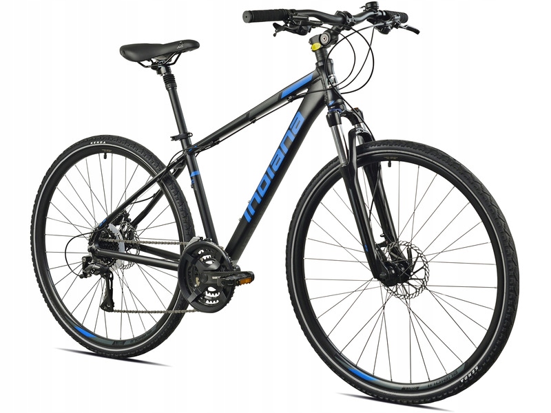 Rower crossowy Indiana X-Cross 3.0 M17 męski Czarno-niebieski