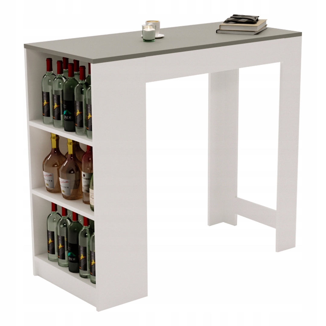 Barový stůl Bar Karo stolek ostrov kuchyně šedý