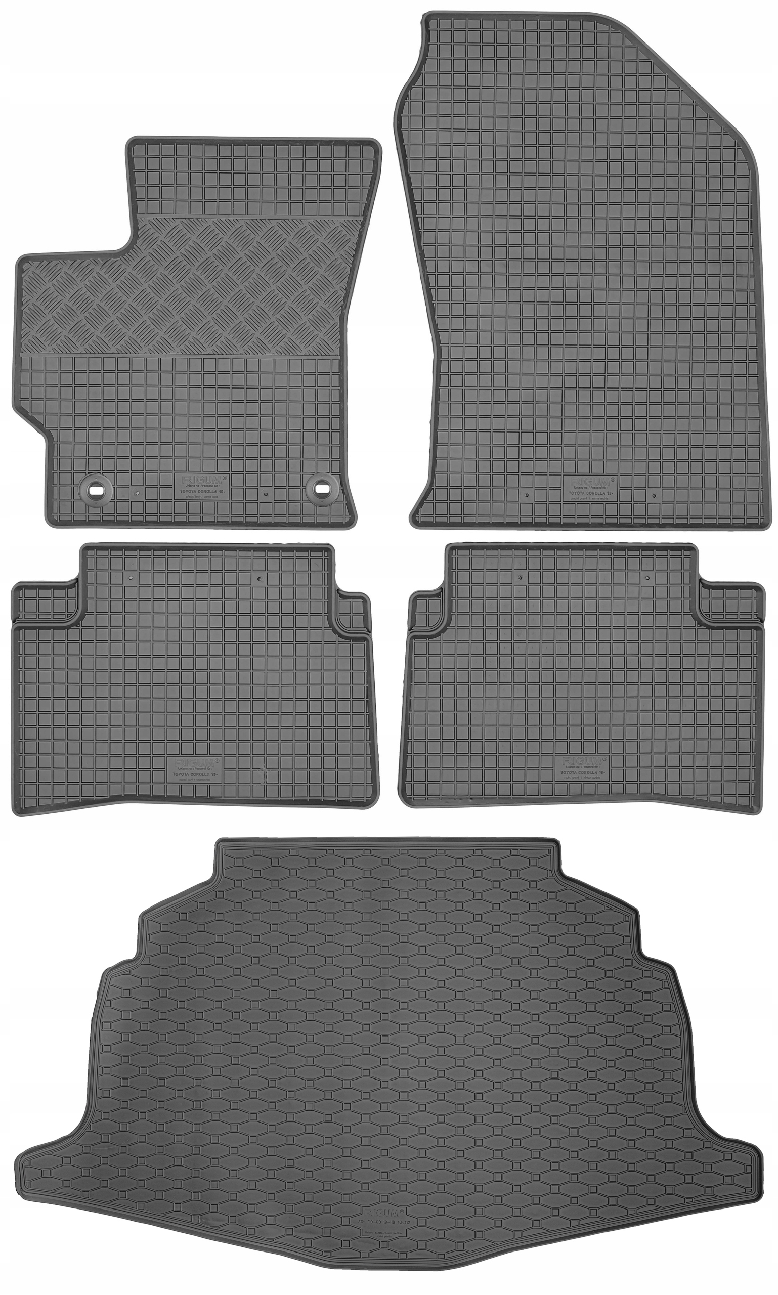 Toyota Corolla XII Hatchback od roku 03.2019 Sada Koberce batožinový priestor