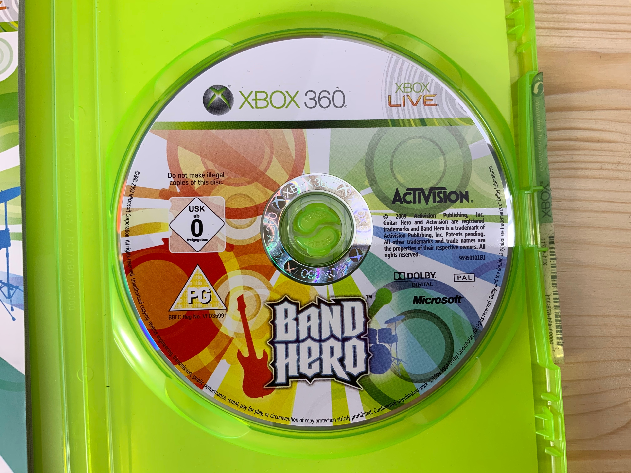 BAND HERO płyta ideał komplet XBOX 360 EAN (GTIN) 5030917072574