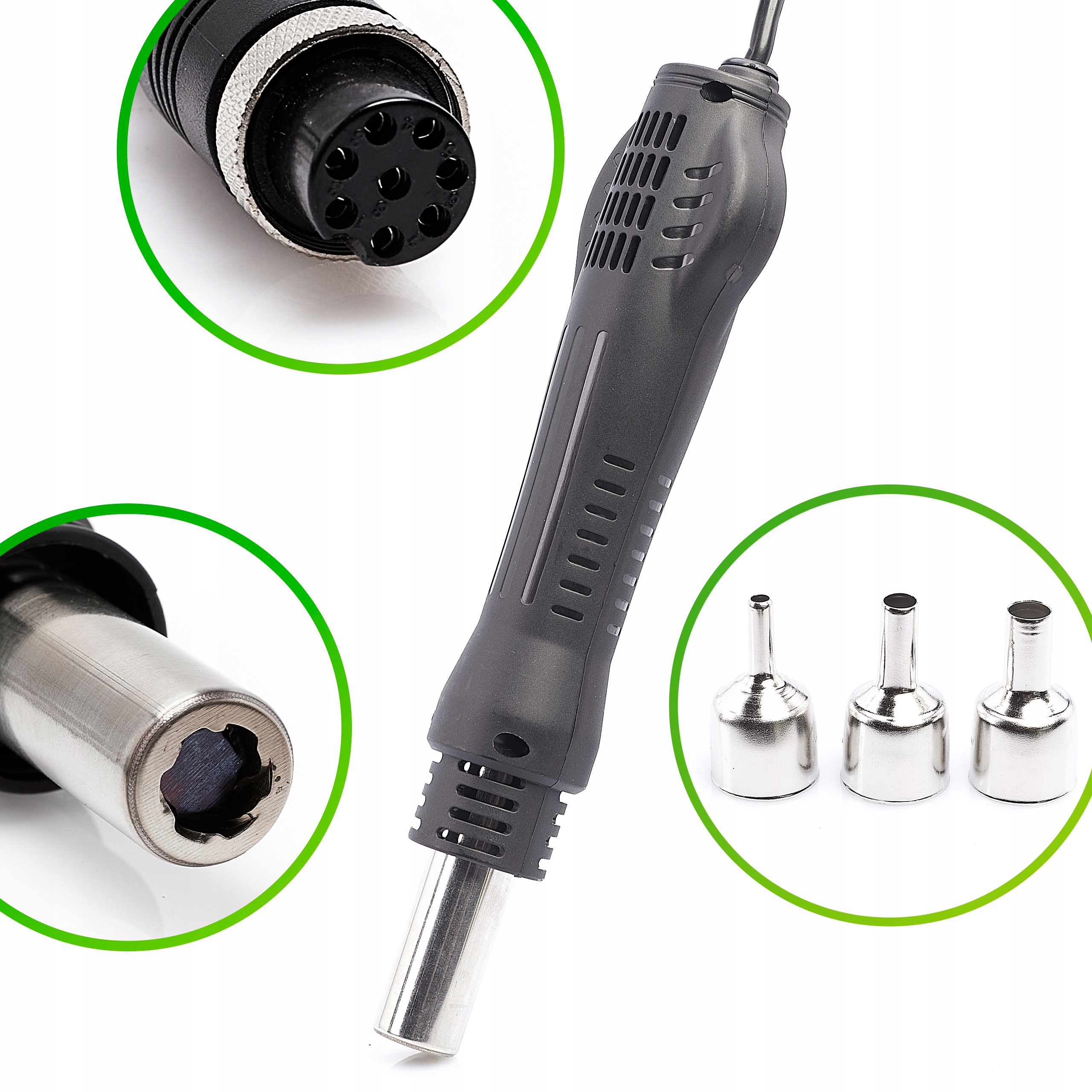 Spawarka do plastiku Techrebal 858D na gorące powietrze spoiwo PP dysza BUT Zasilanie sieciowe