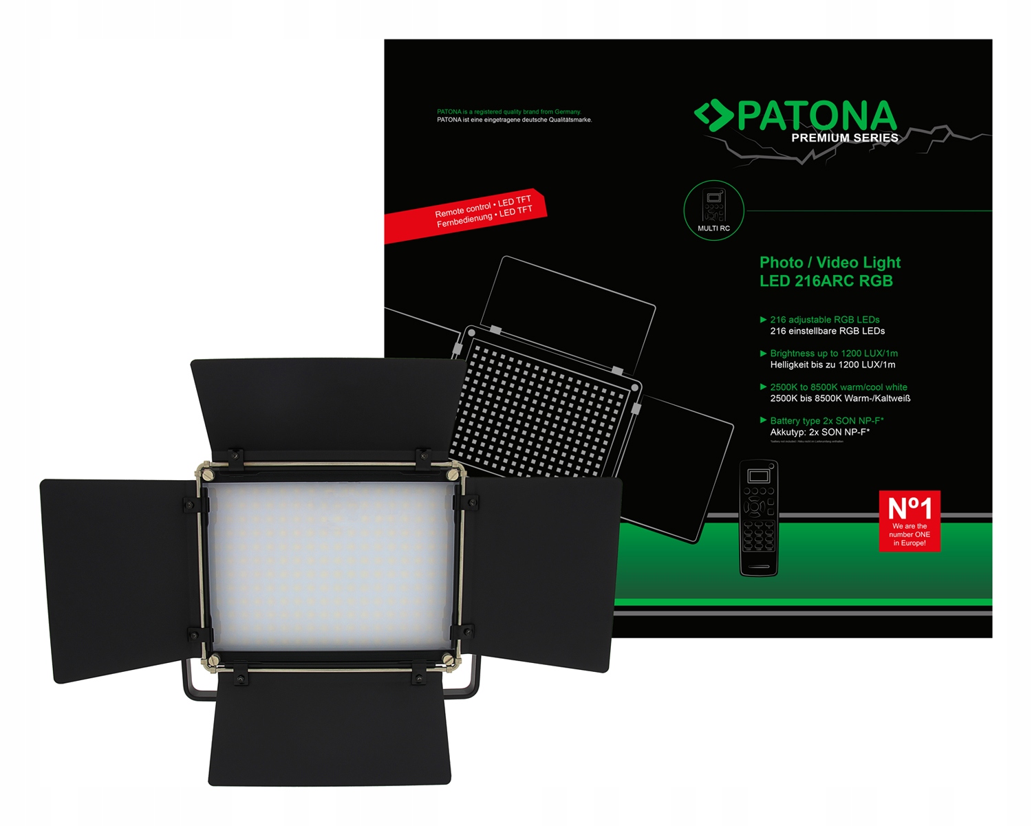 Patona Prémiová Rgb Led lampa 216ARC dálkové ovládání