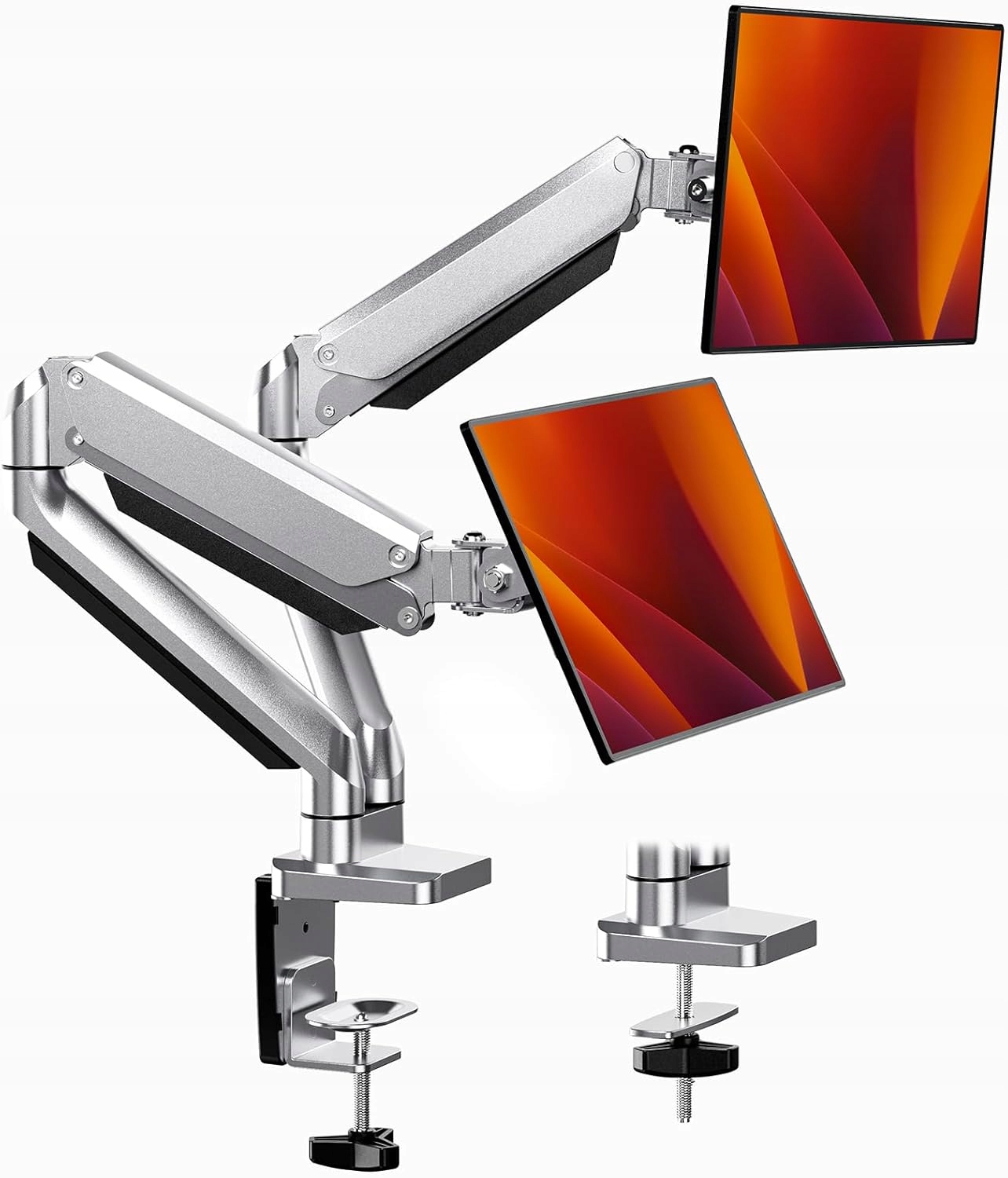 Držák Stojan pro dva monitory Pohyblivý Kancelářský Univerzální 13"-32" Pevný