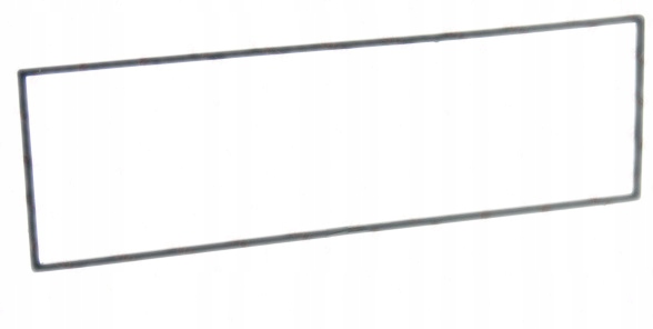 RAMKA RADIOWA ISO 2MM KOLOR CZARNY - WYMIARY WEWNĘTRZNE 182x53mm