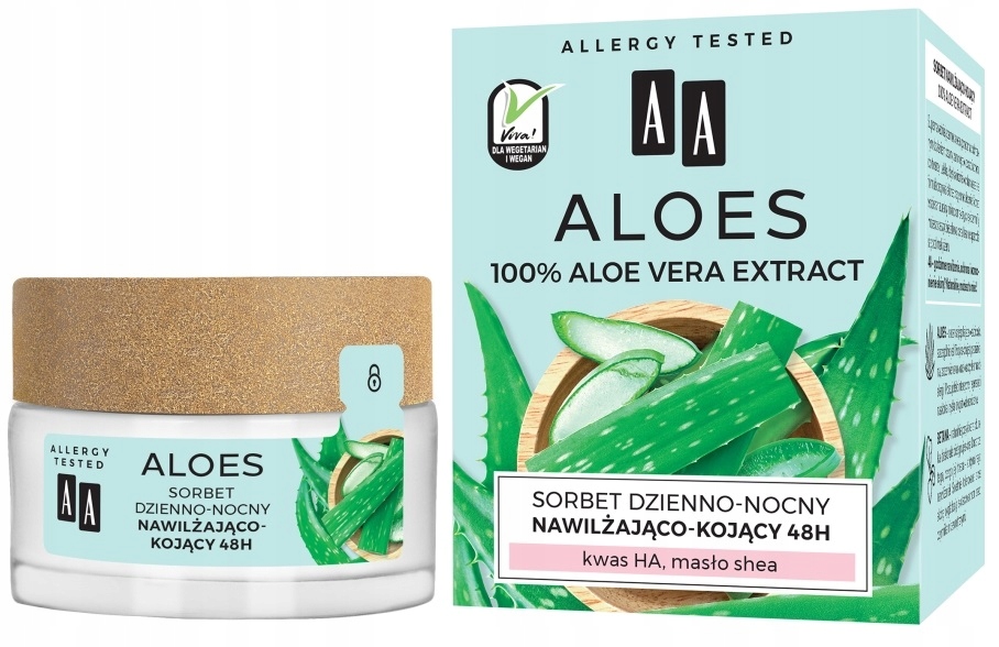 

Aa Aloes 100% sorbet 48h nawilżający 50ml