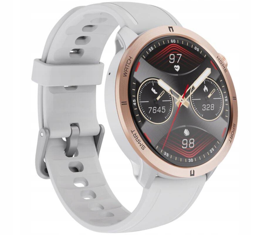 Chytré Hodinky Rubicon RNCF14 Rose Amoled Hovory Puls Tepová Frekvence Sport Always-on